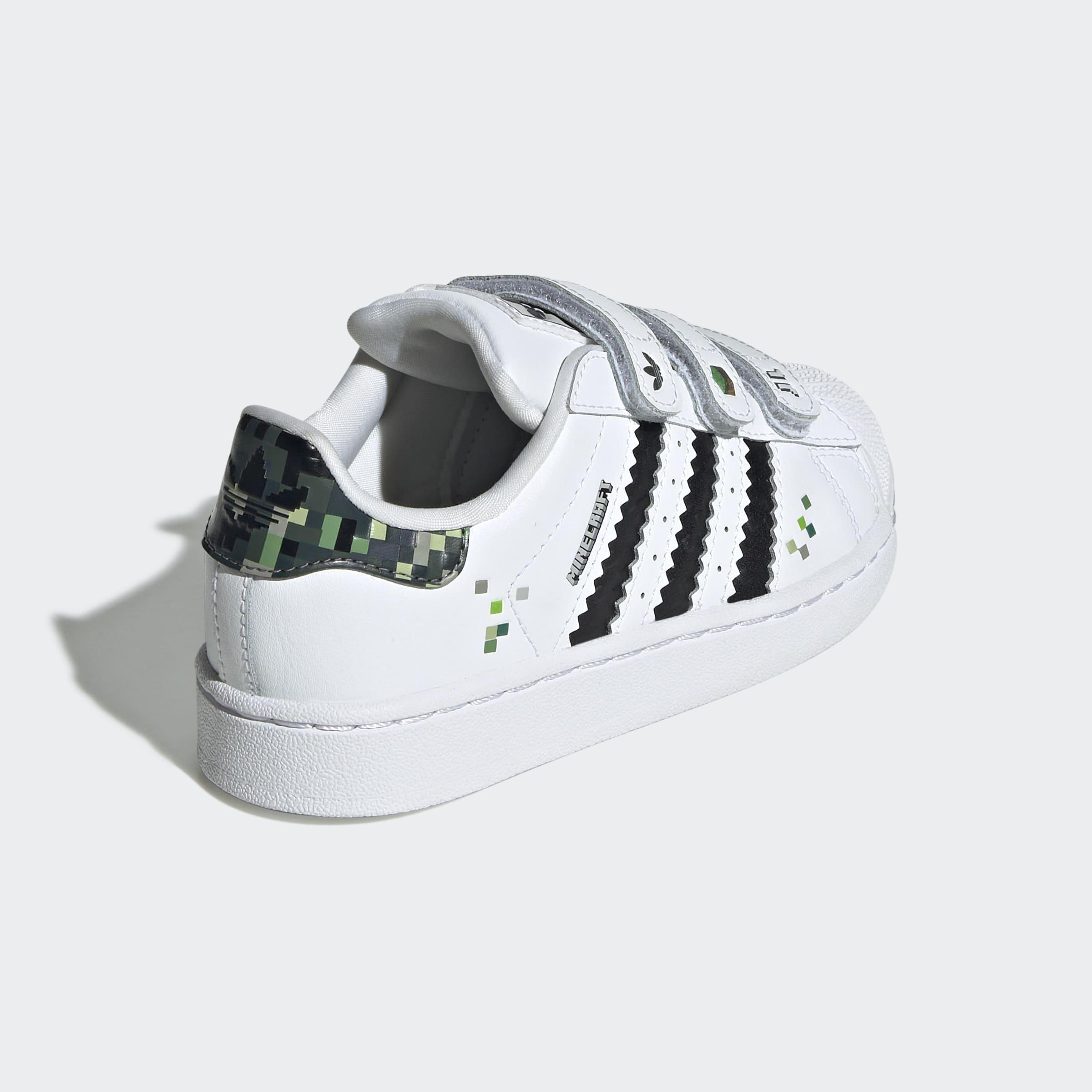 Kids Unisex Superstar II X Minecraft Shoes, White, A901_ONE, large image number 5