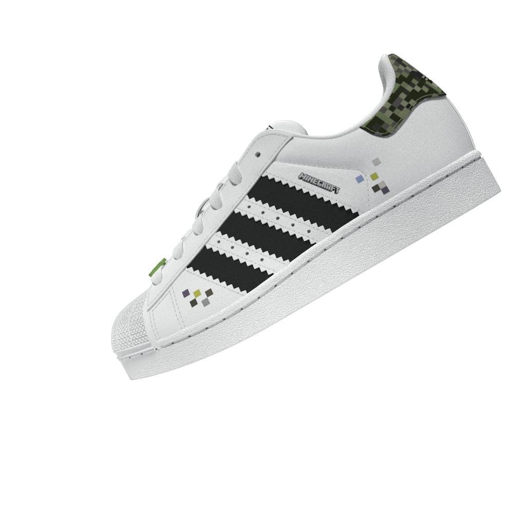 Kids Unisex Superstar Ii X Minecraft Shoes, White, A901_ONE, large image number 12
