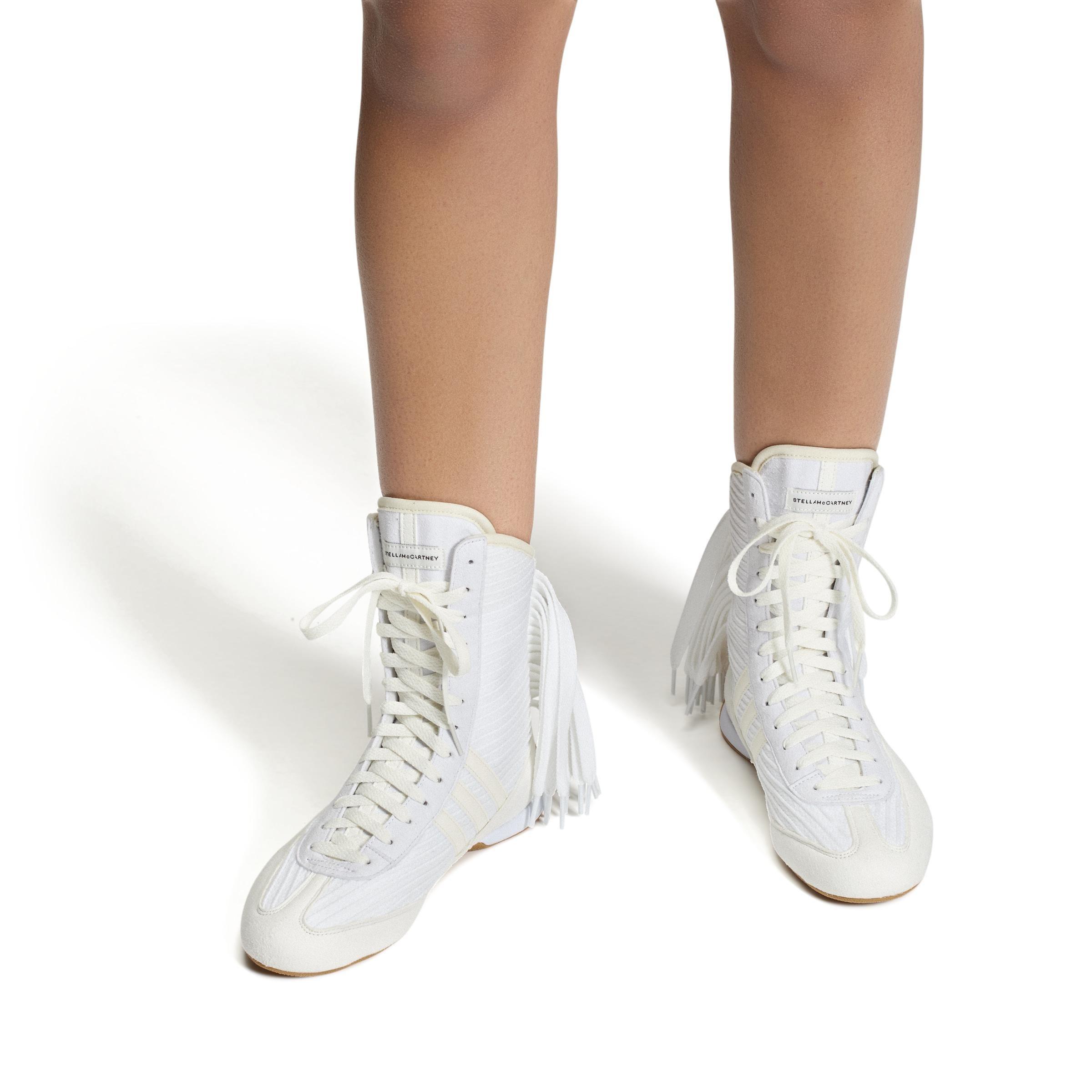 Unisex Adidas By Stella Mccartney Rasant V3 Shoes, White, A901_ONE, large image number 4