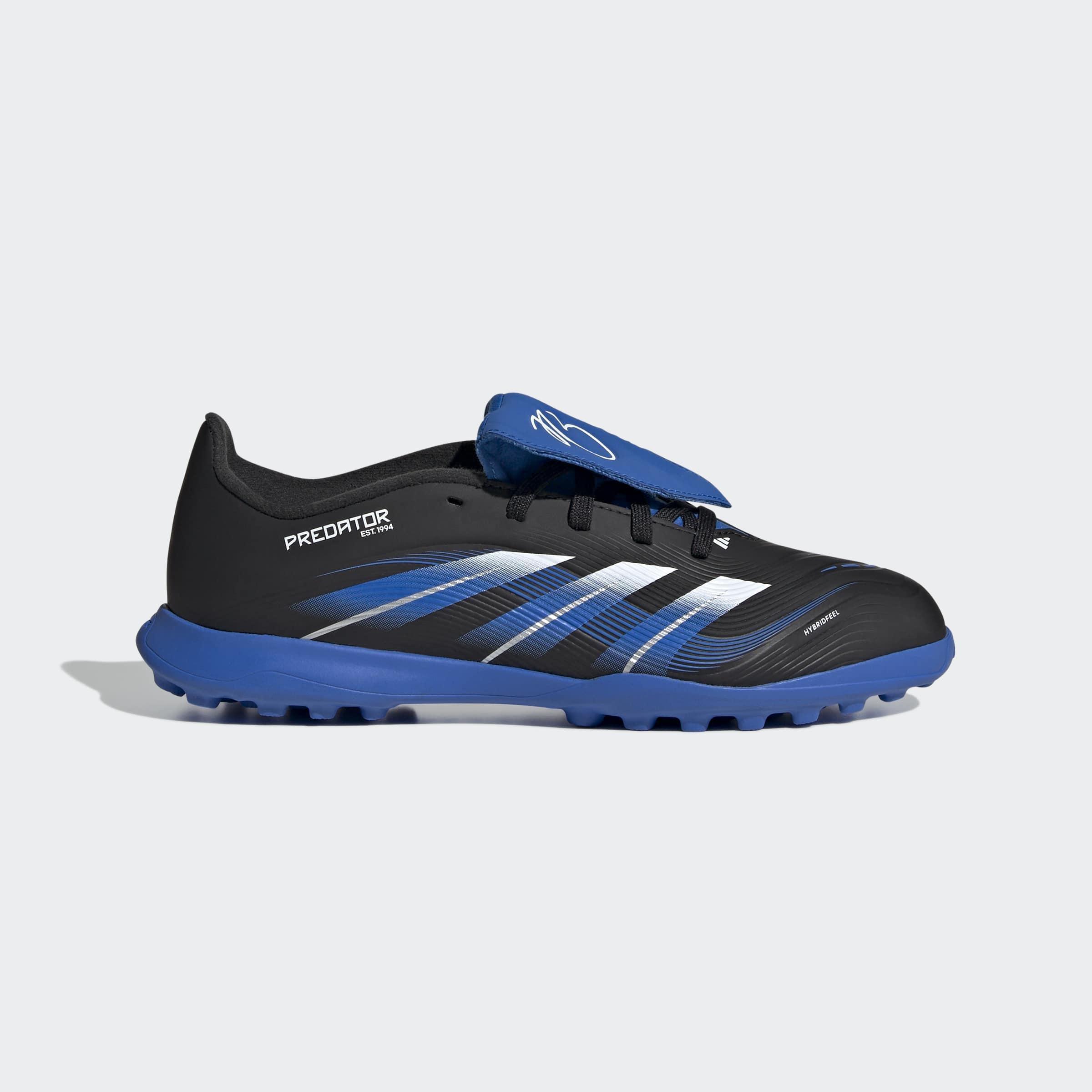 Kids Unisex Predator League Jb Fold-Over Tongue Turf Boots, Black