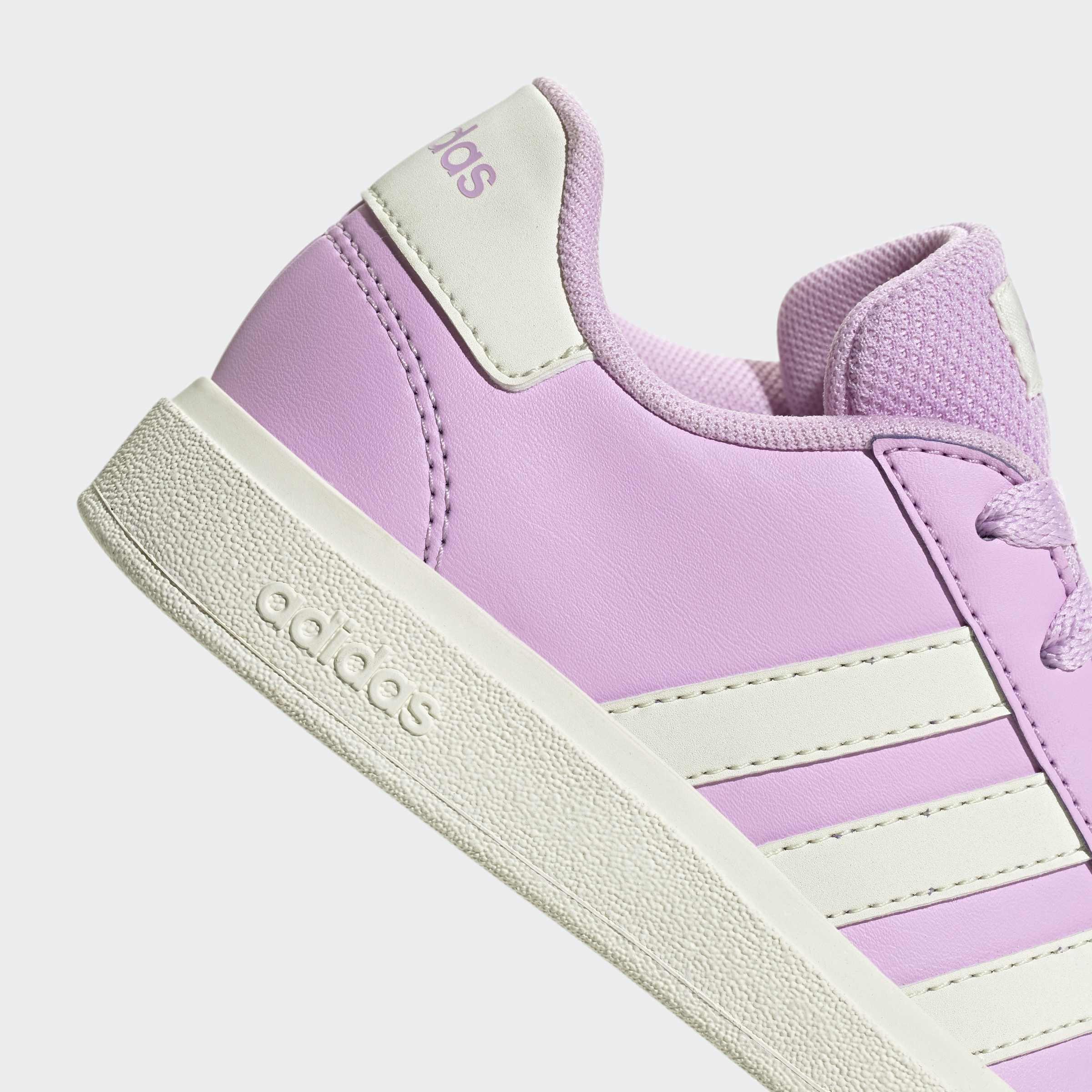 Kids Unisex Grand Court Lifestyle Tennis Lace-Up Shoes, Purple, A901_ONE, large image number 5