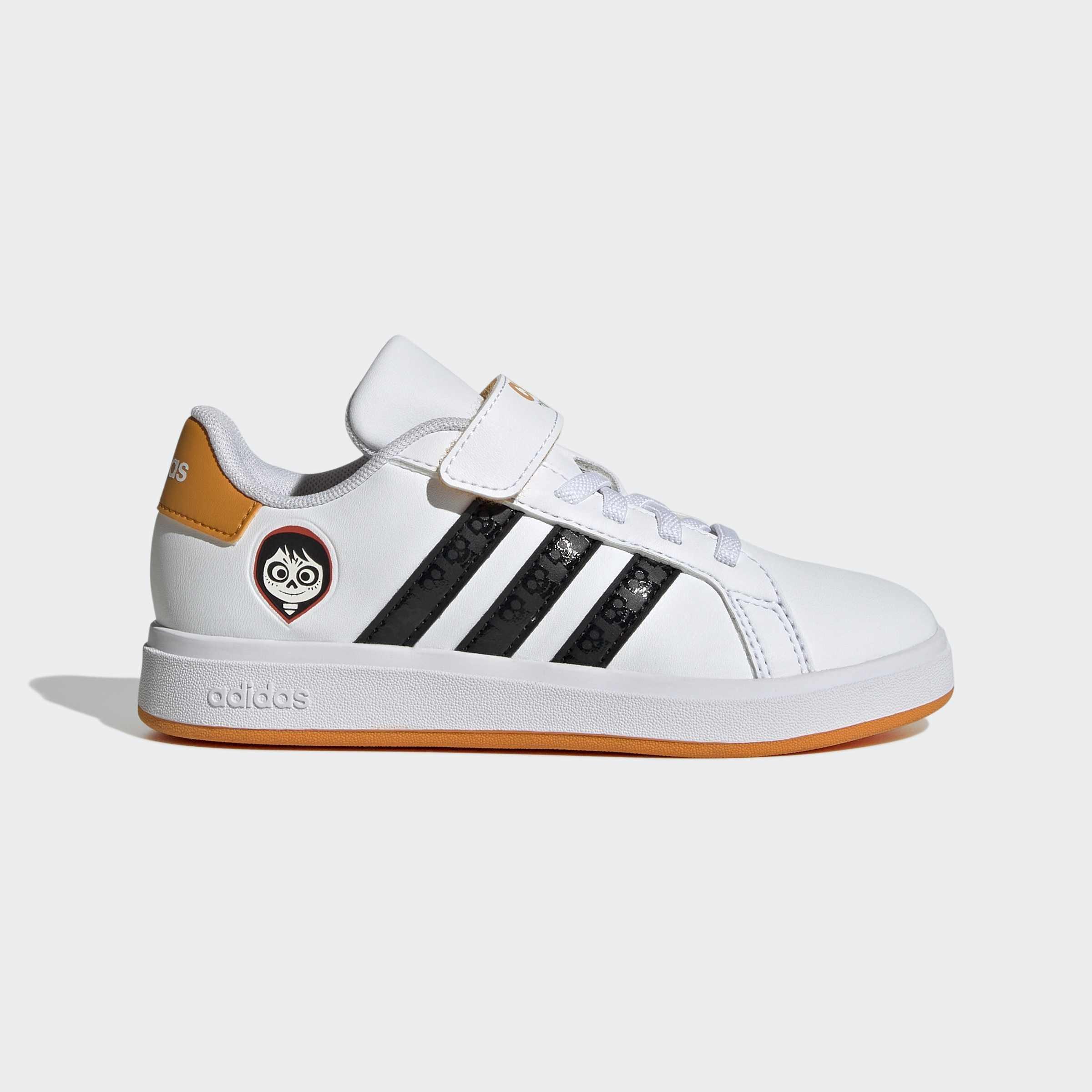 Kids Unisex Adidas Disney Coco Grand Court Shoes, White
