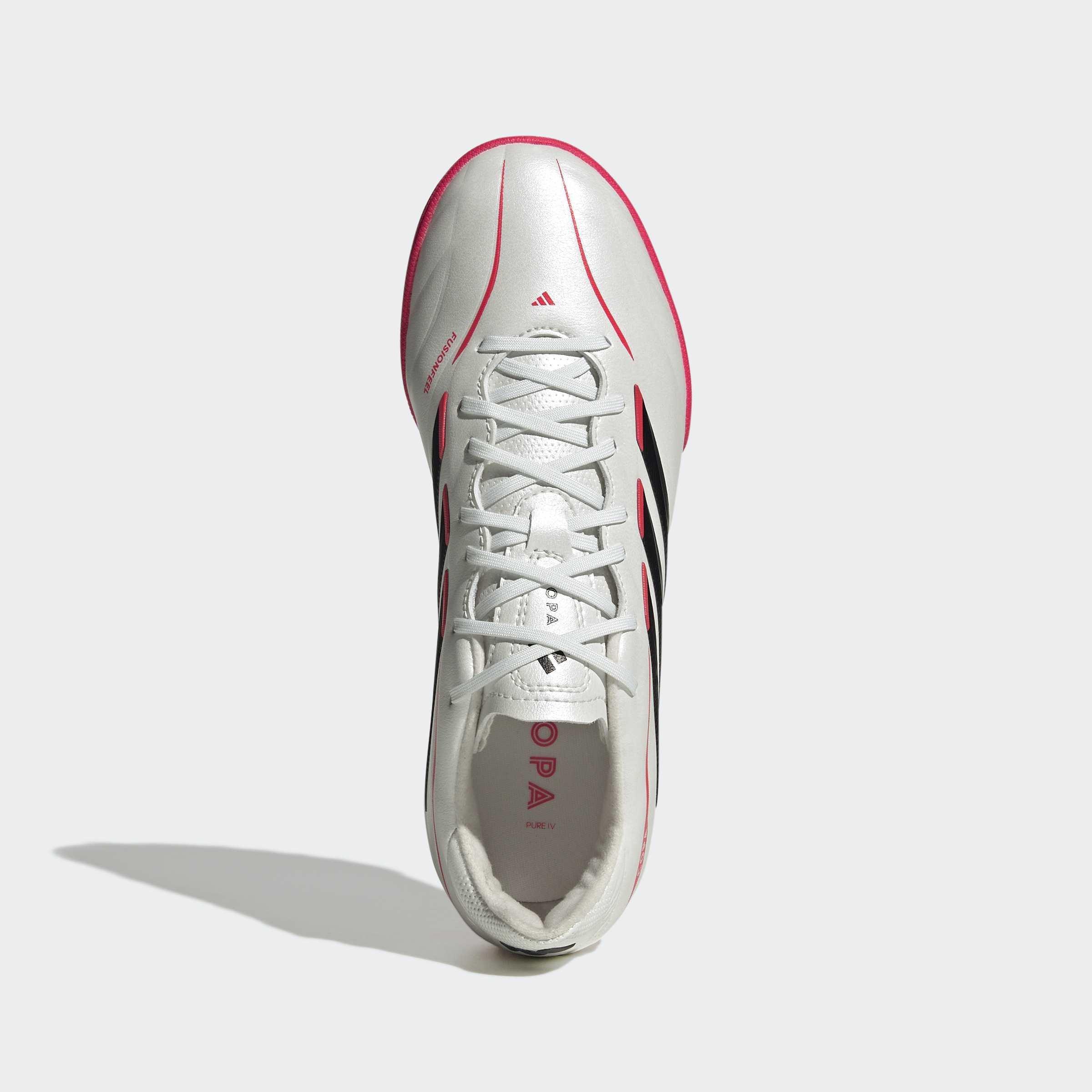 Kids Unisex Copa Pure IV League Turf Football Shoes, White, A901_ONE, large image number 1