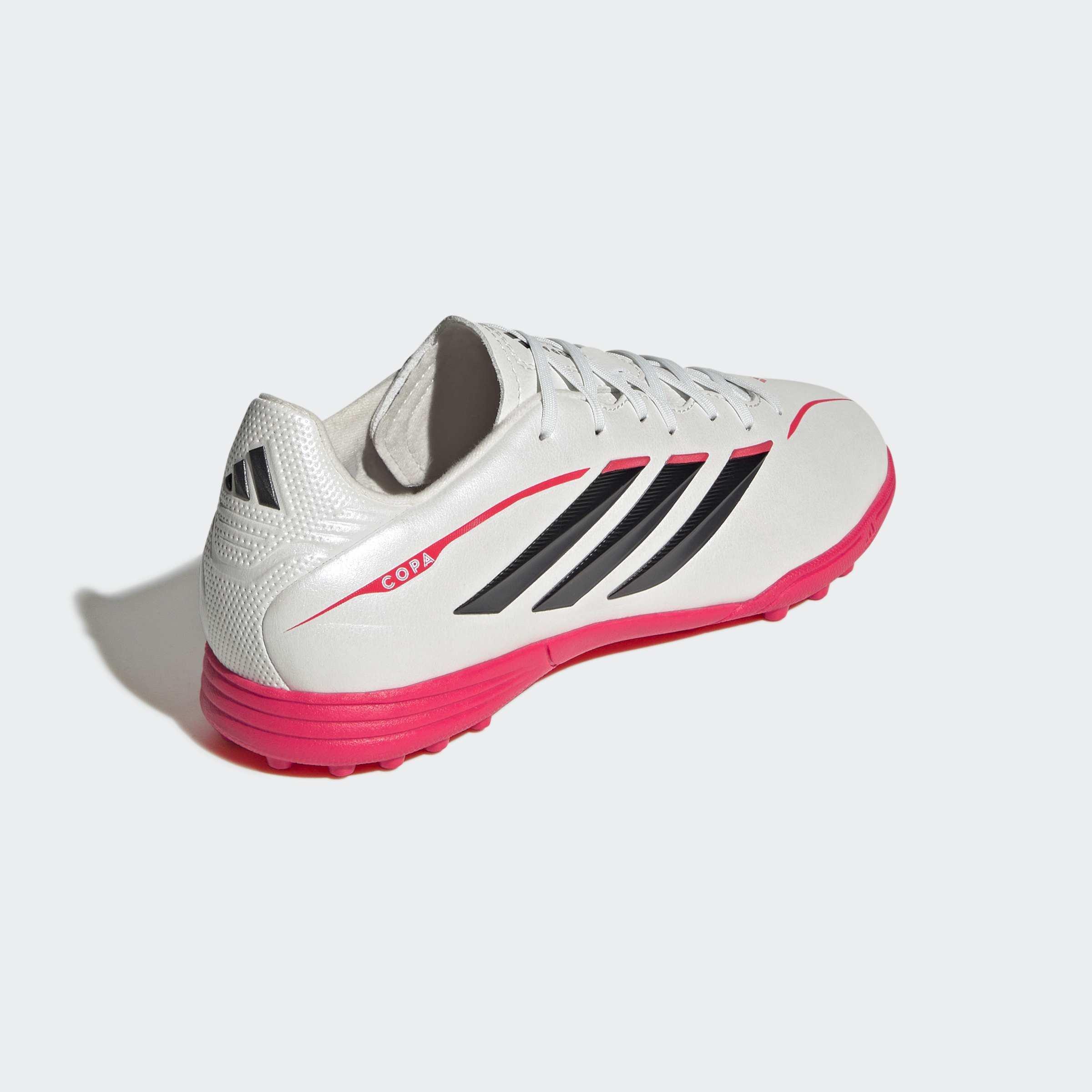 Kids Unisex Copa Pure IV League Turf Football Shoes, White, A901_ONE, large image number 3