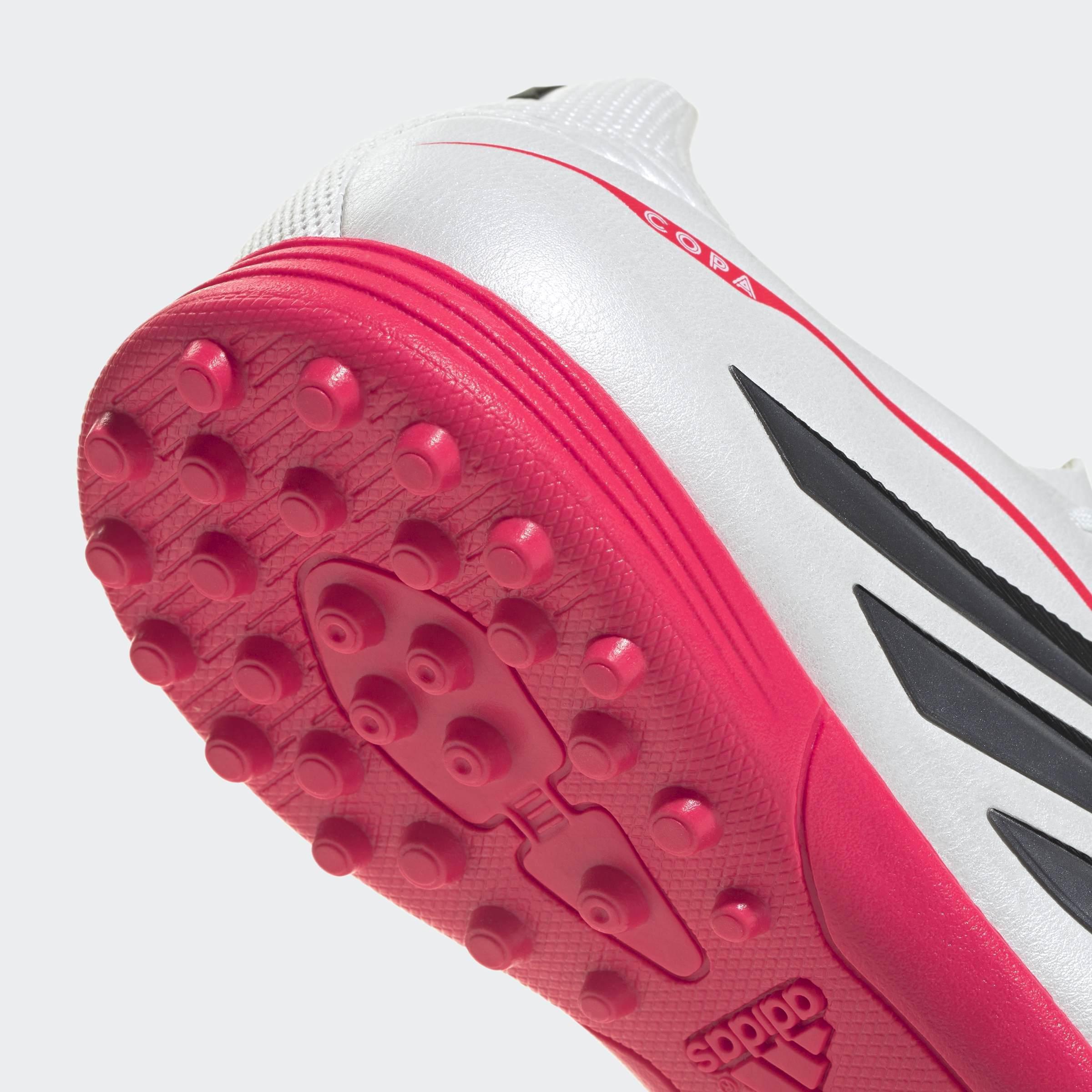 Kids Unisex Copa Pure IV League Turf Football Shoes, White, A901_ONE, large image number 5