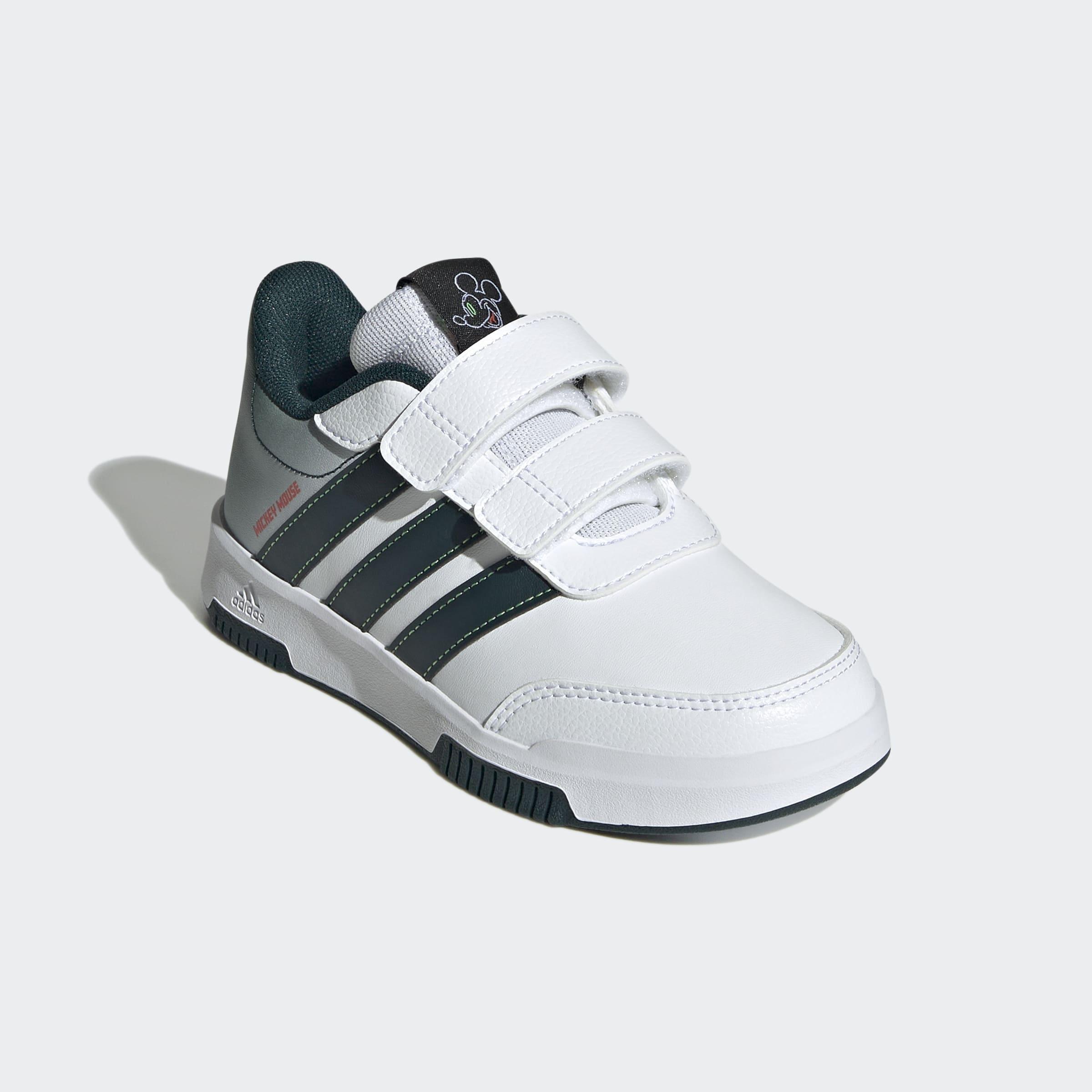 Kids Unisex Adidas X Disney Mickey Mouse Tensaur Shoes, White, A901_ONE, large image number 2