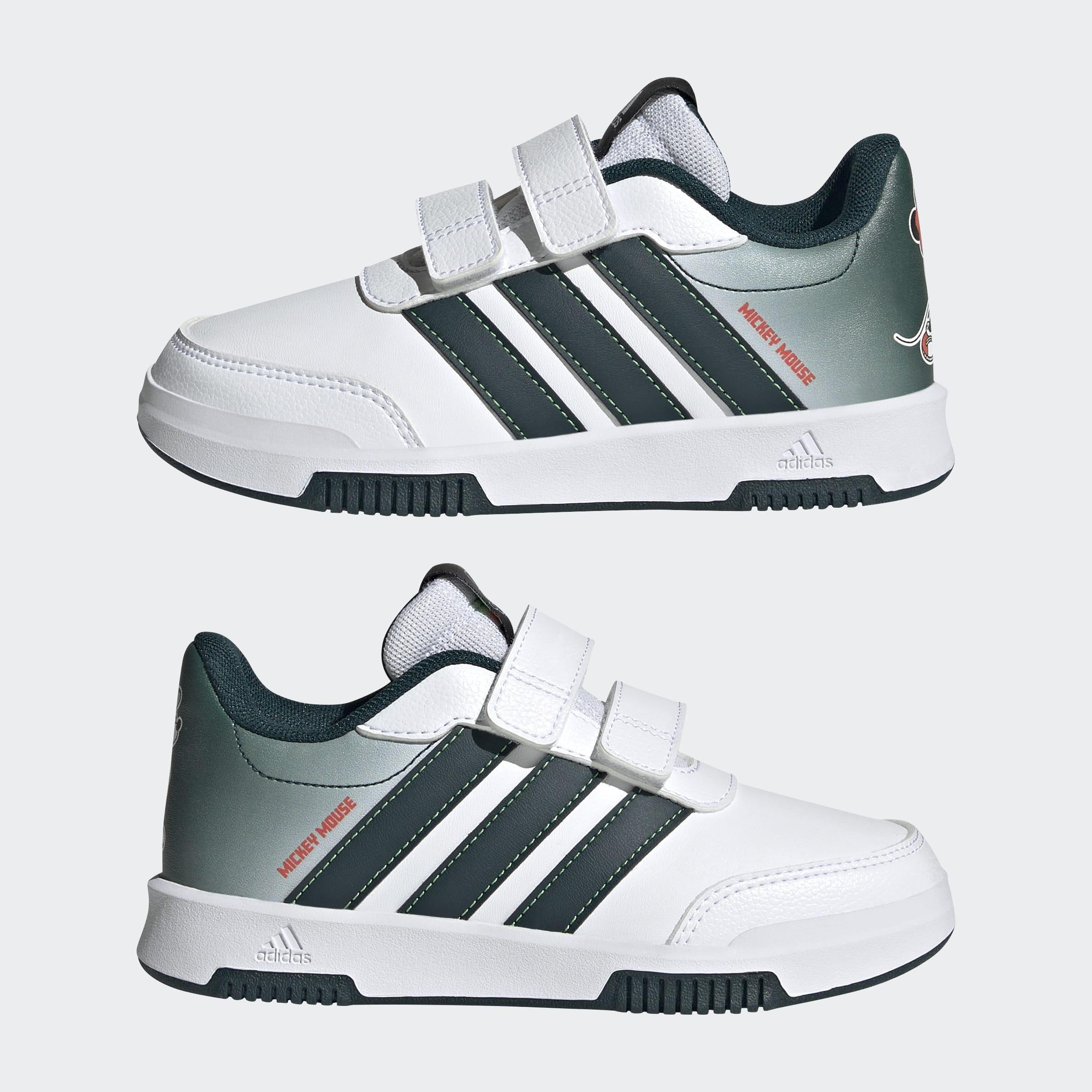 Kids Unisex Adidas X Disney Mickey Mouse Tensaur Shoes, White, A901_ONE, large image number 6