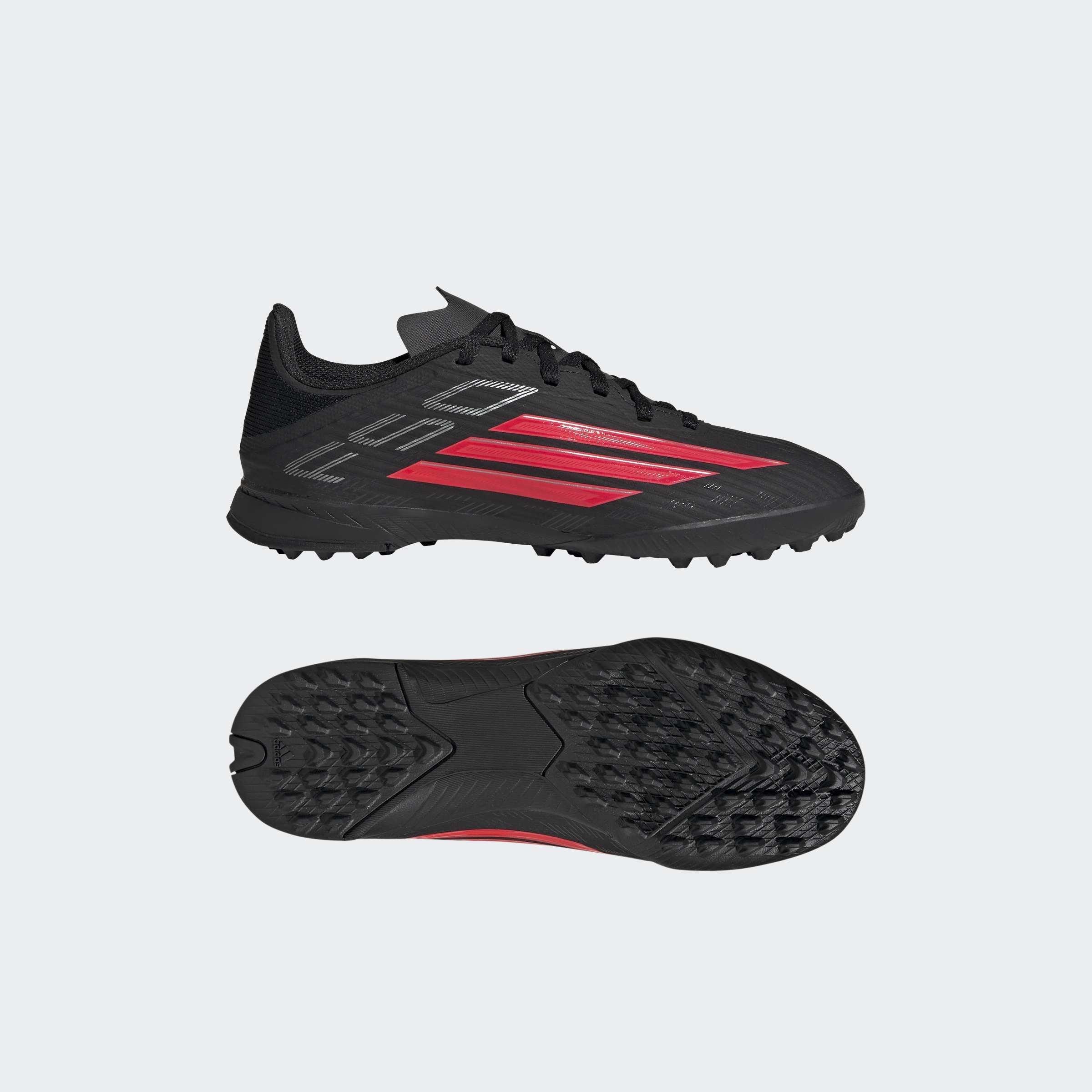 Kids Unisex F50 League Turf Football Shoes, Black, A901_ONE, large image number 7