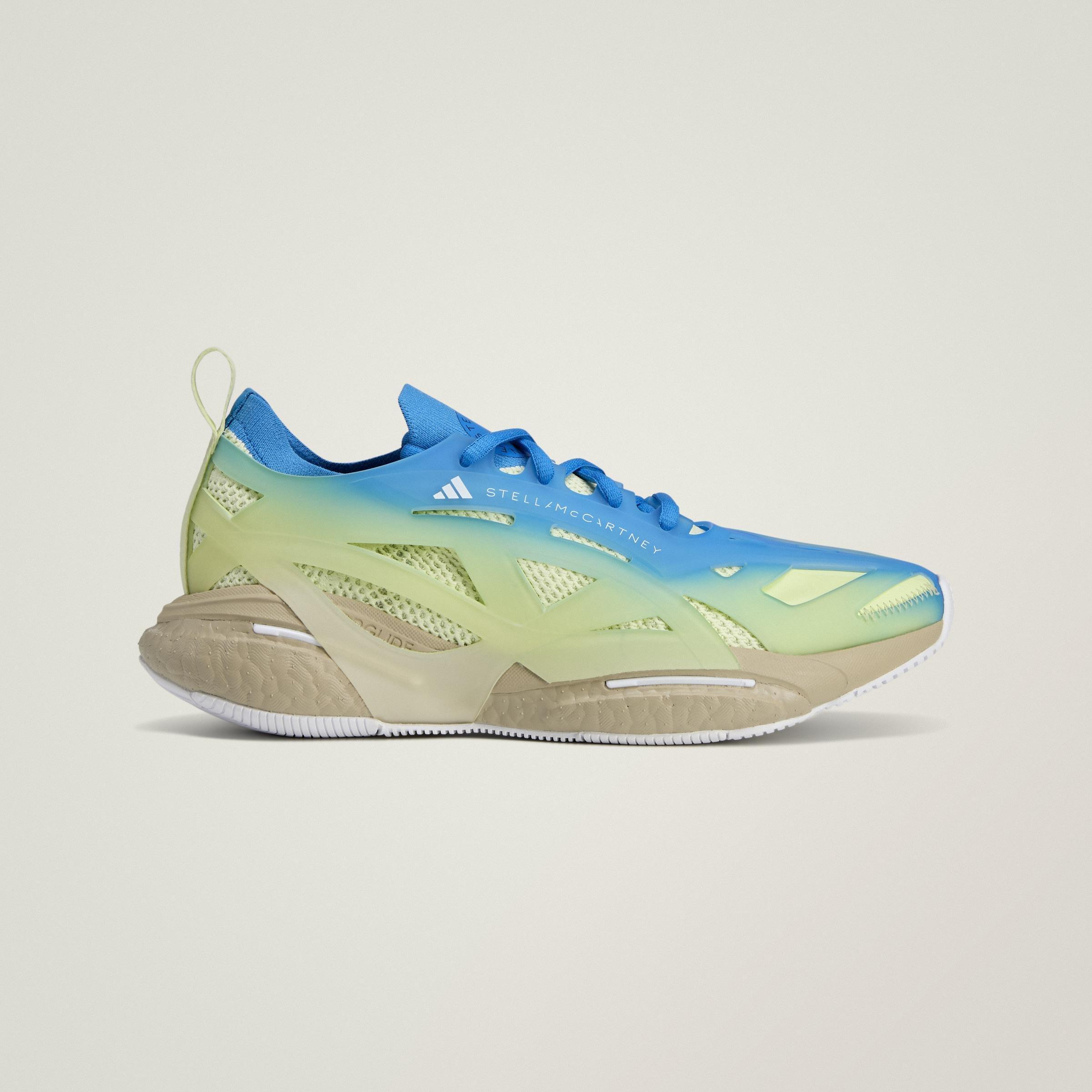 Adidas By Stella Mccartney Solarglide Allover Print Shoes, Blue