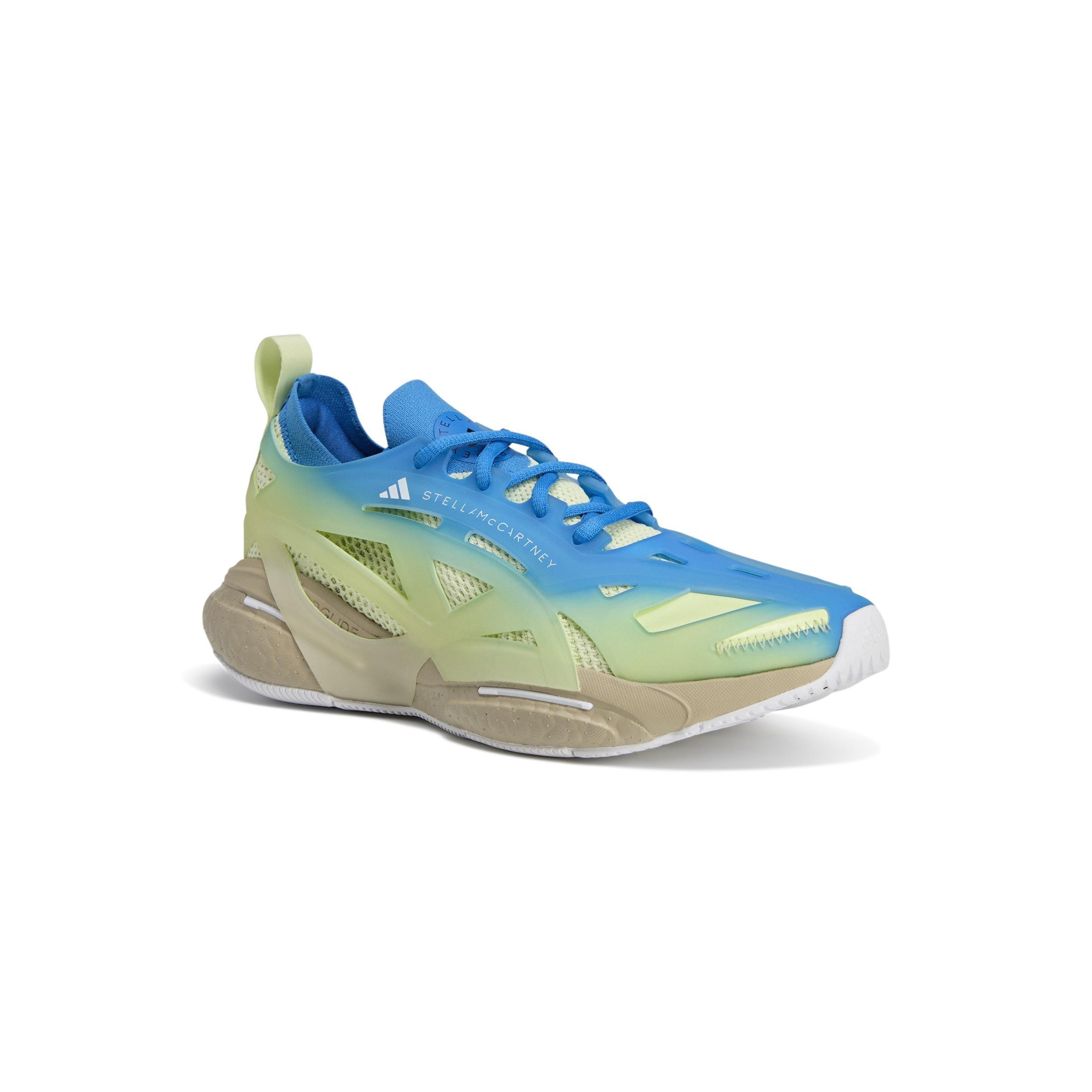 Adidas By Stella Mccartney Solarglide Allover Print Shoes, Blue, A901_ONE, large image number 4