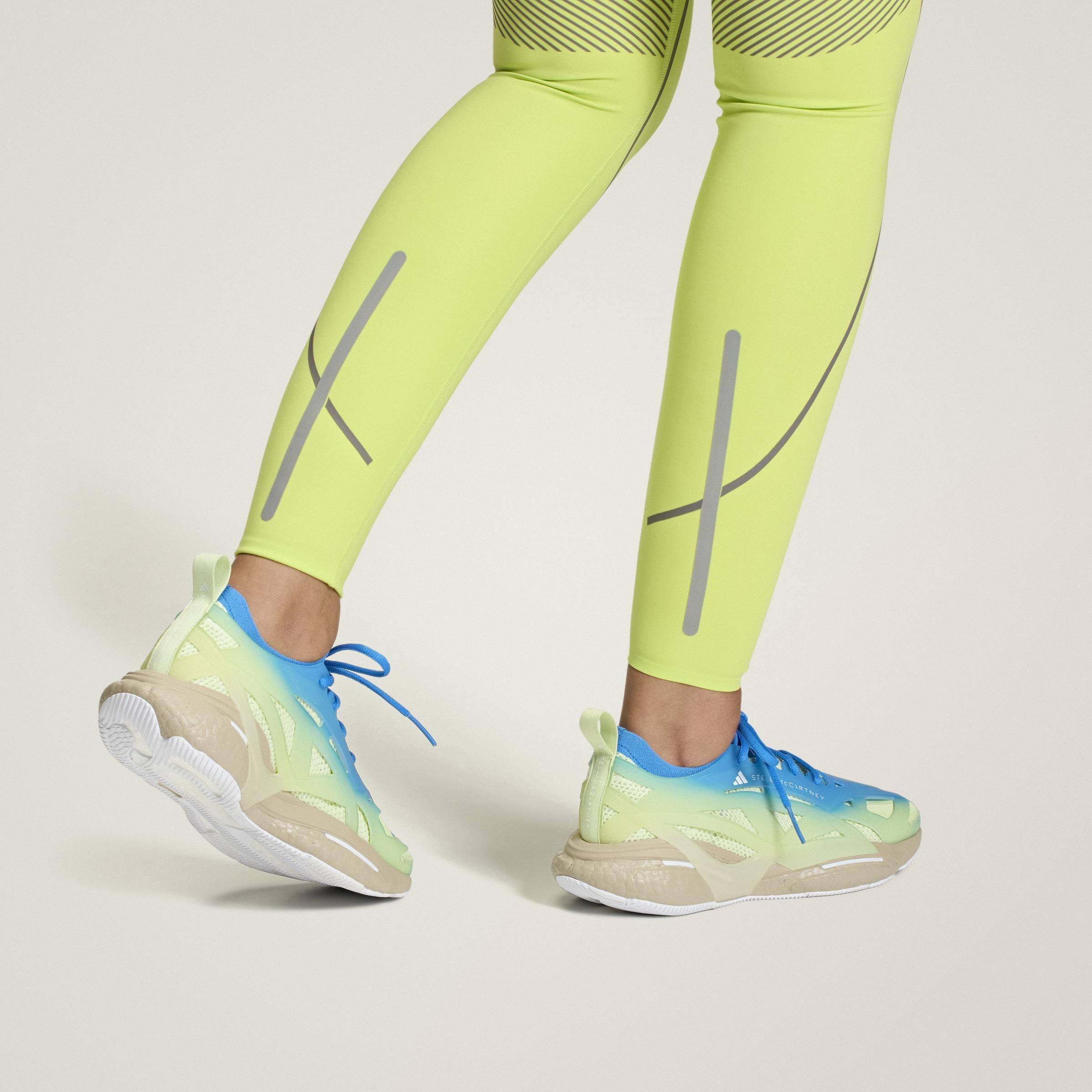 Adidas By Stella Mccartney Solarglide Allover Print Shoes, Blue, A901_ONE, large image number 6