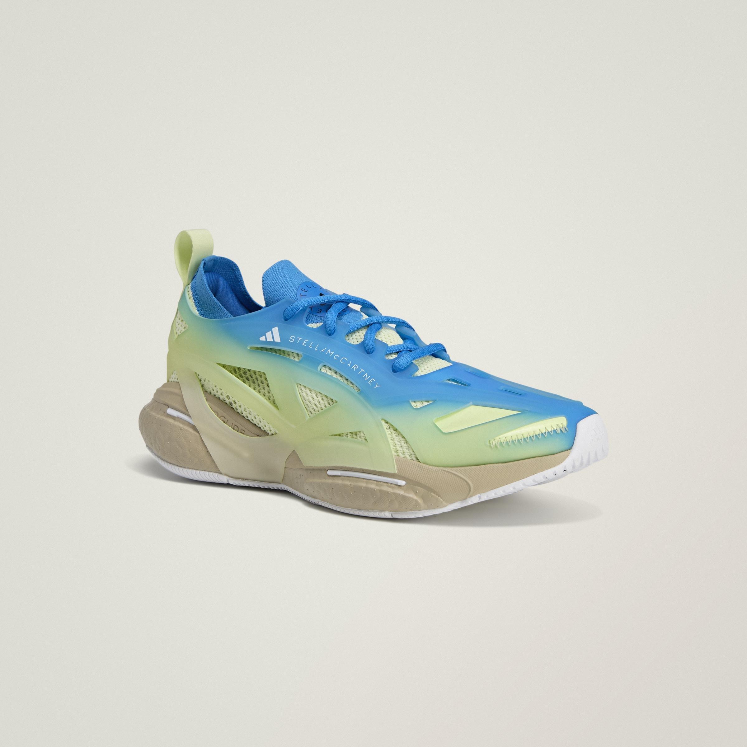 Adidas By Stella Mccartney Solarglide Allover Print Shoes, Blue, A901_ONE, large image number 7