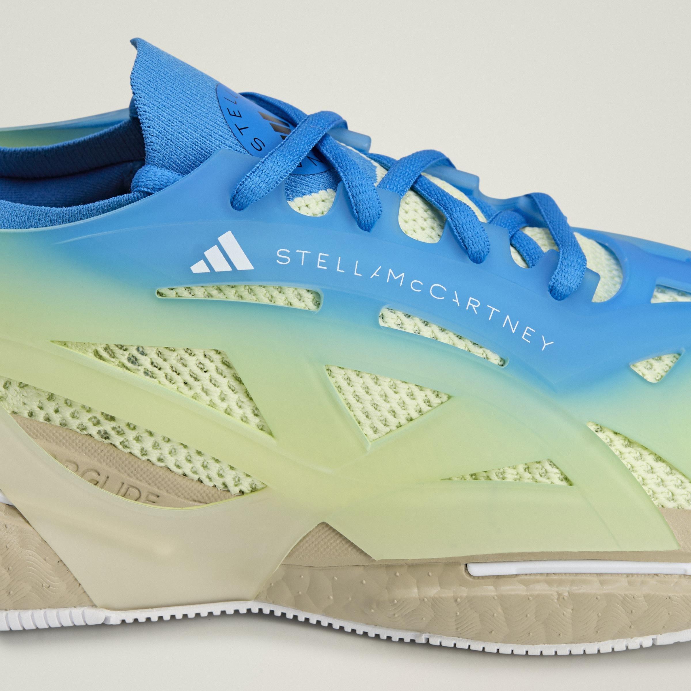Adidas By Stella Mccartney Solarglide Allover Print Shoes, Blue, A901_ONE, large image number 12