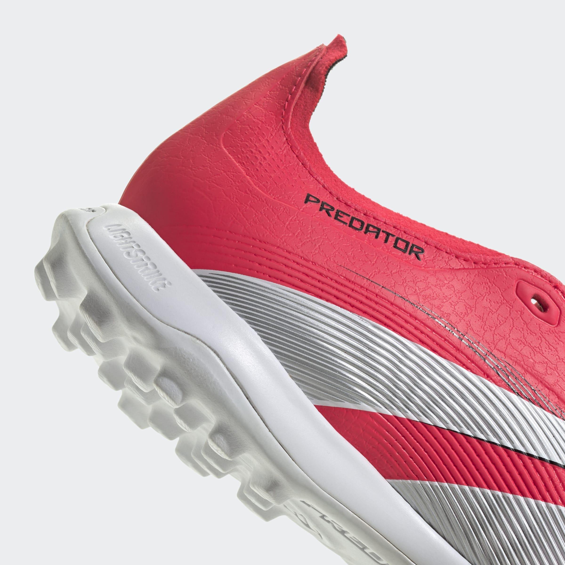 Unisex Predator League Fold-Over Tongue Turf Boots, Red, A901_ONE, large image number 8