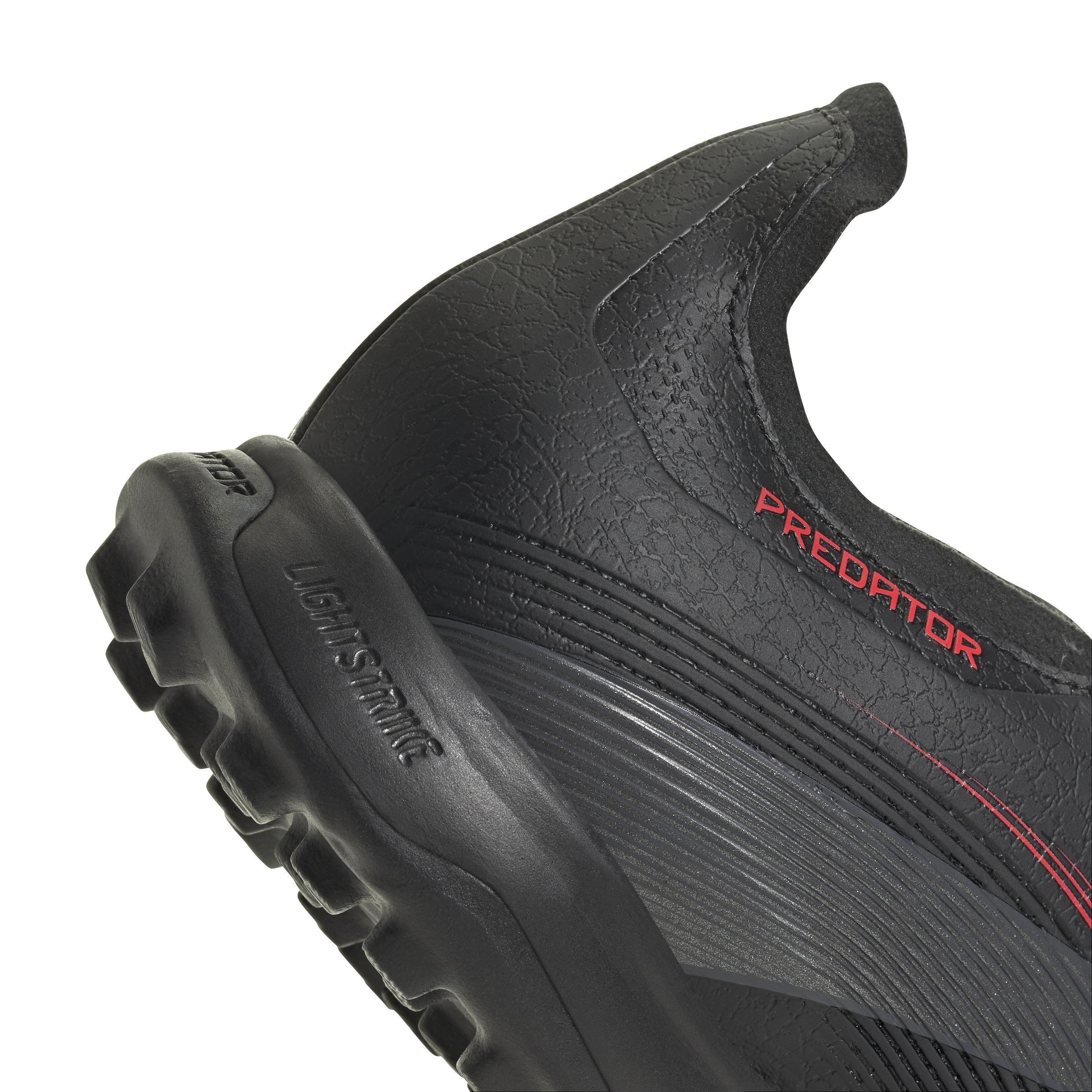 Unisex Predator League Fold-Over Tongue Turf Boots, Black, A901_ONE, large image number 8