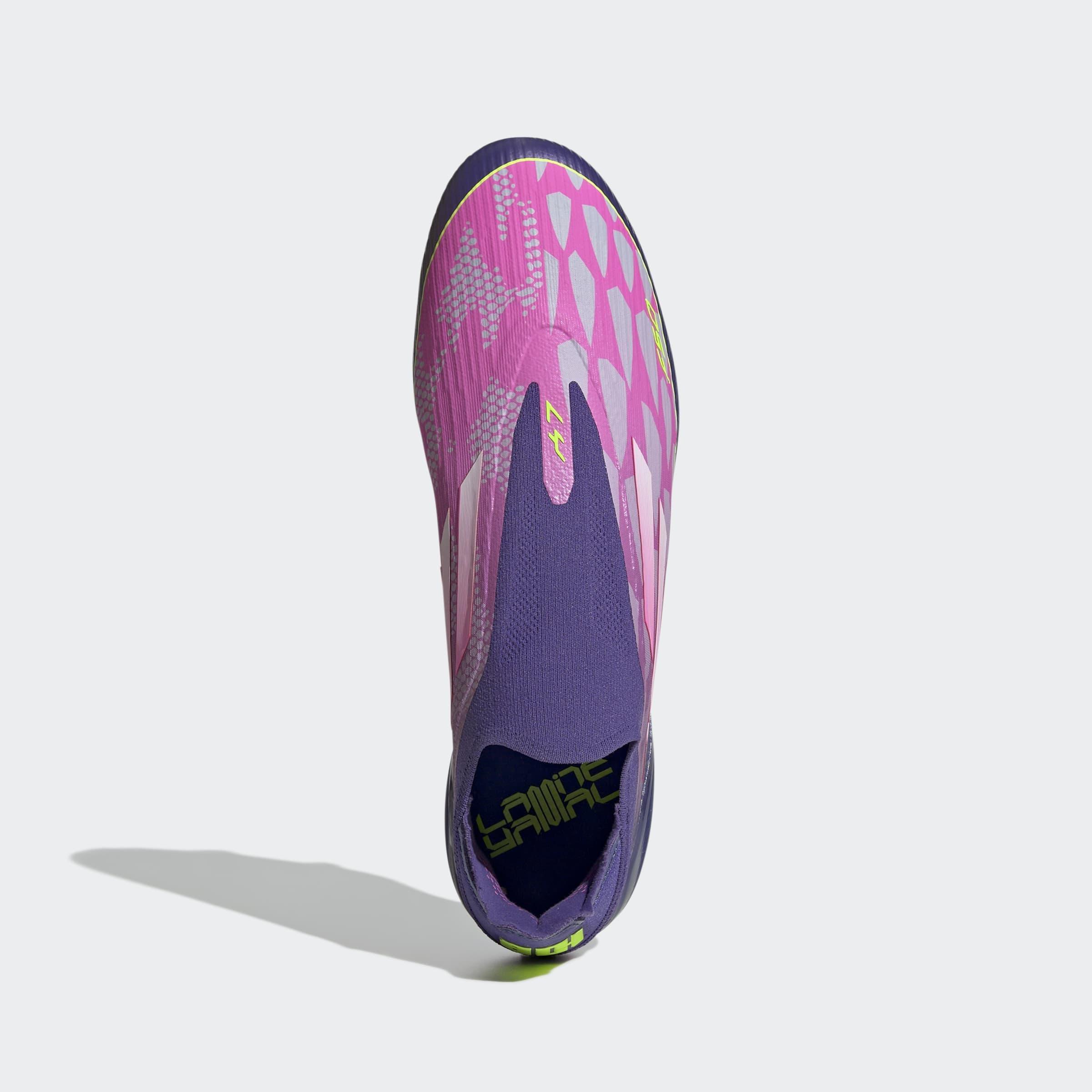 Unisex F50 Elite Ly Laceless Firm Ground Boots, Purple, A901_ONE, large image number 1