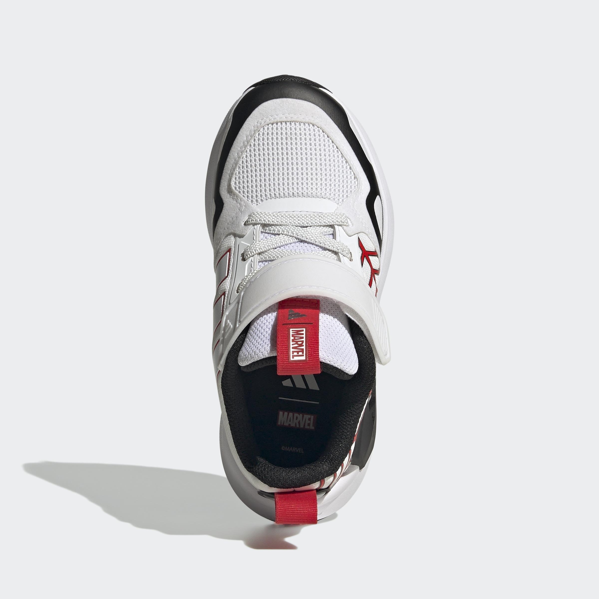 Kids Unisex Adidas Marvel Spider-Man Runner Shoes, White, A901_ONE, large image number 3