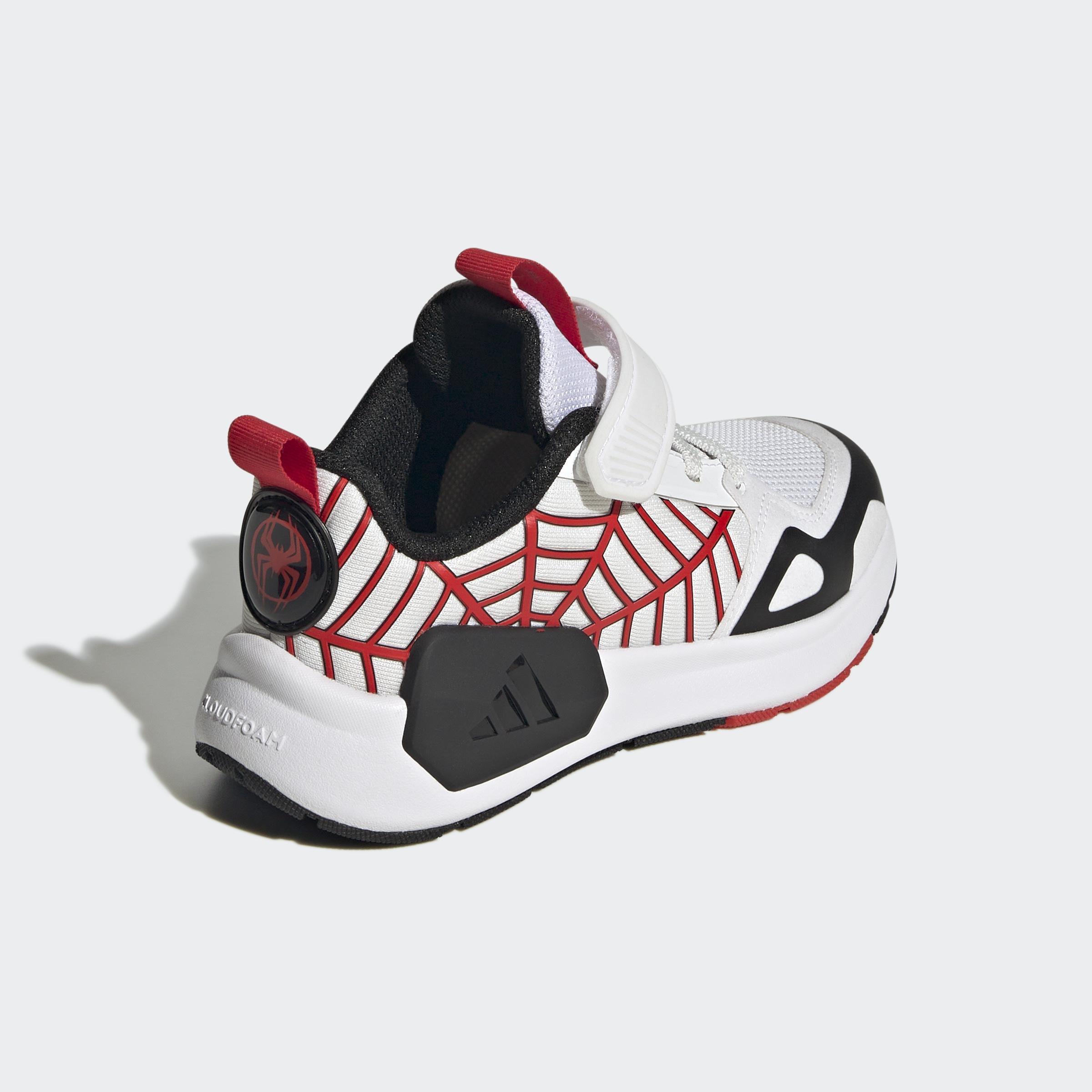 Kids Unisex Adidas Marvel Spider-Man Runner Shoes, White, A901_ONE, large image number 7
