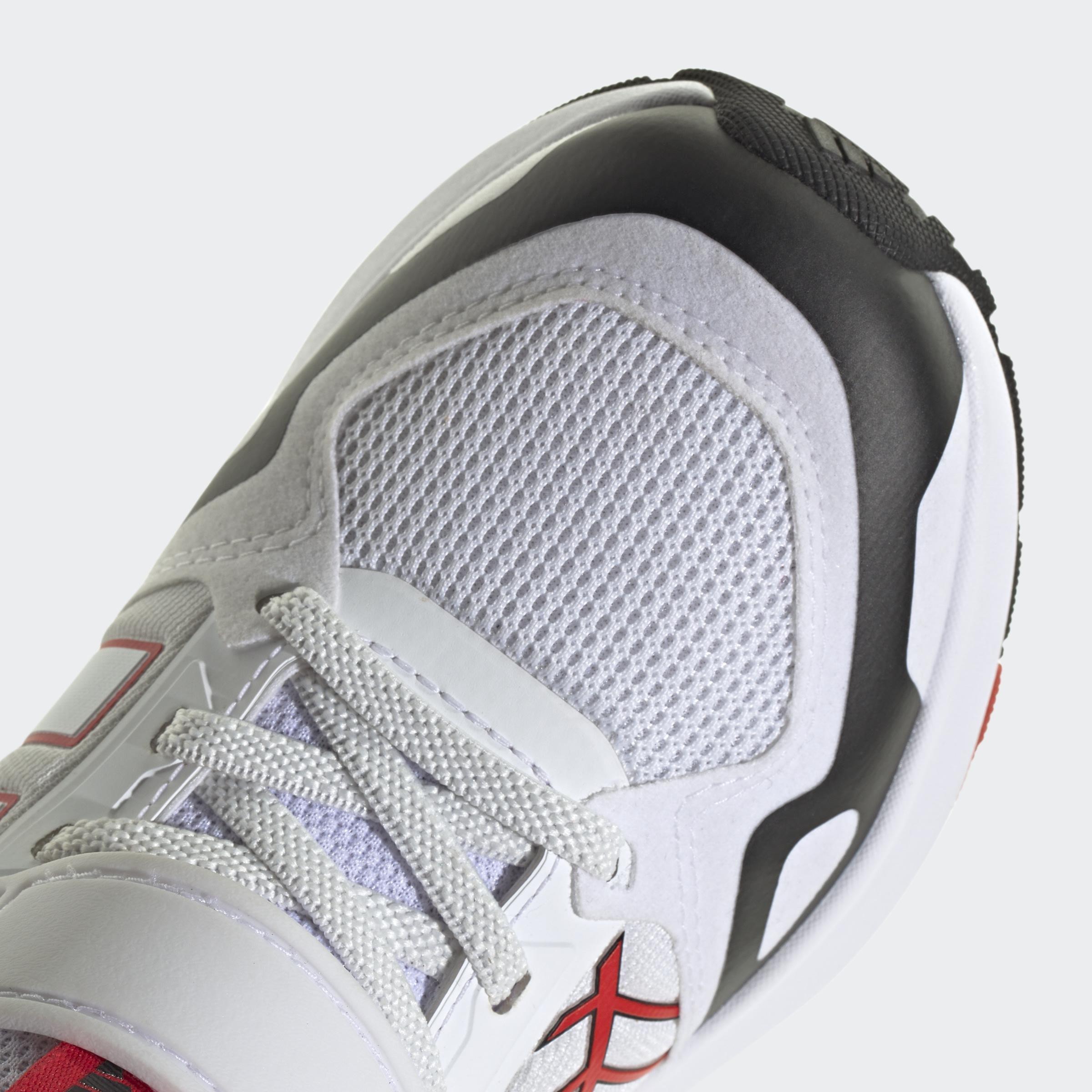 Kids Unisex Adidas Marvel Spider-Man Runner Shoes, White, A901_ONE, large image number 11