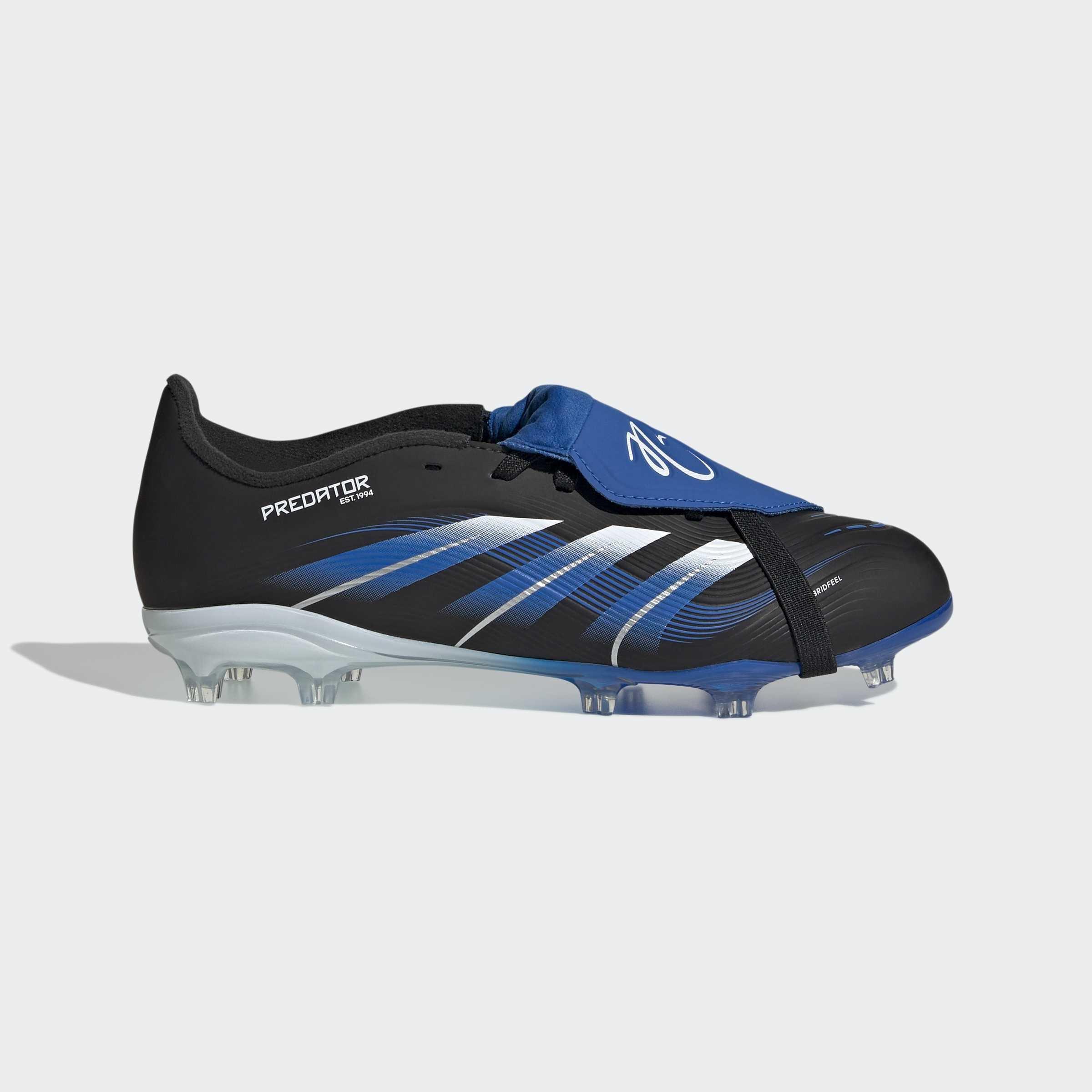 Kids Unisex Predator League Jb Fold-Over Tongue Firm/Multi-Ground Boots, Black