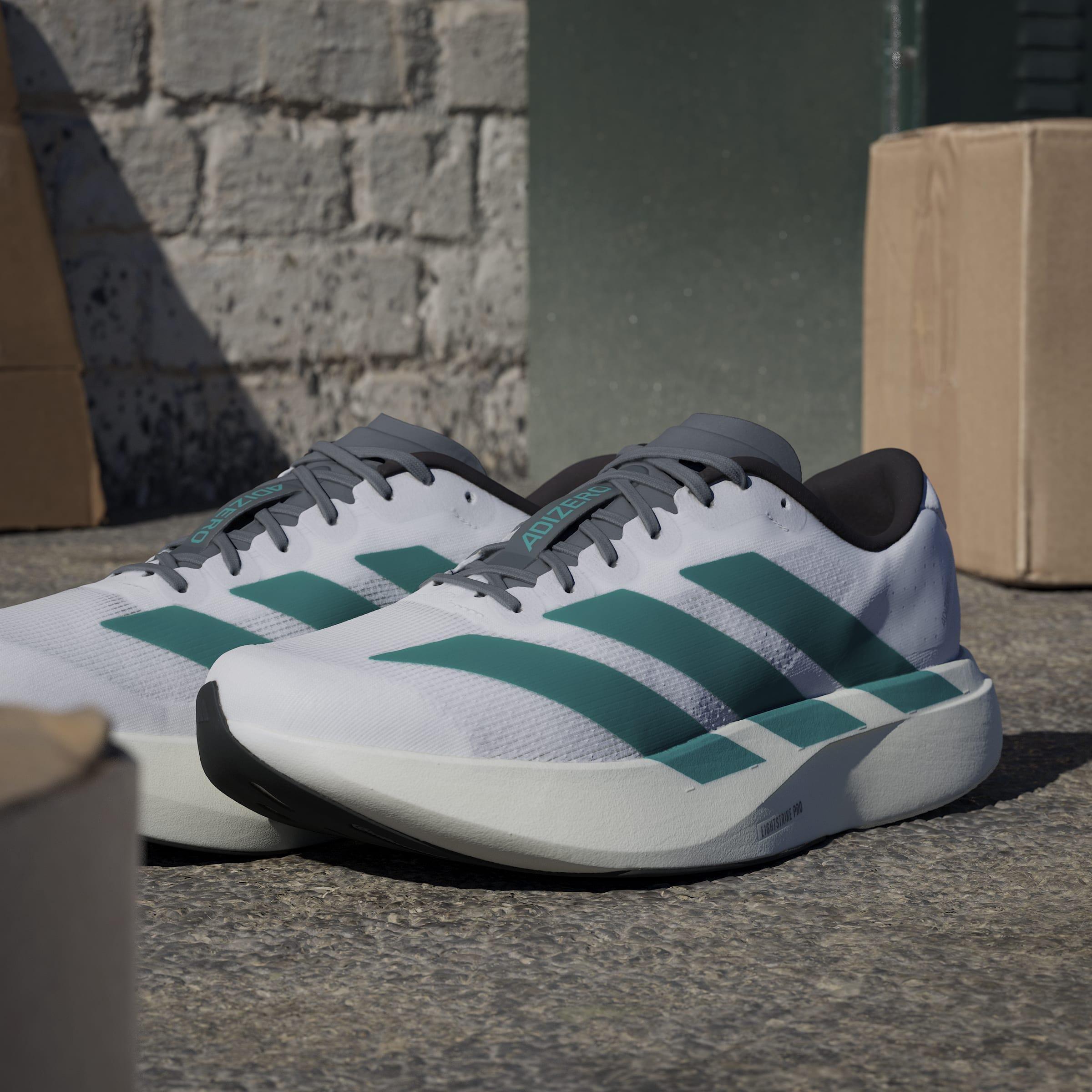 Adizero EVO SL Shoes, White, A901_ONE, large image number 12