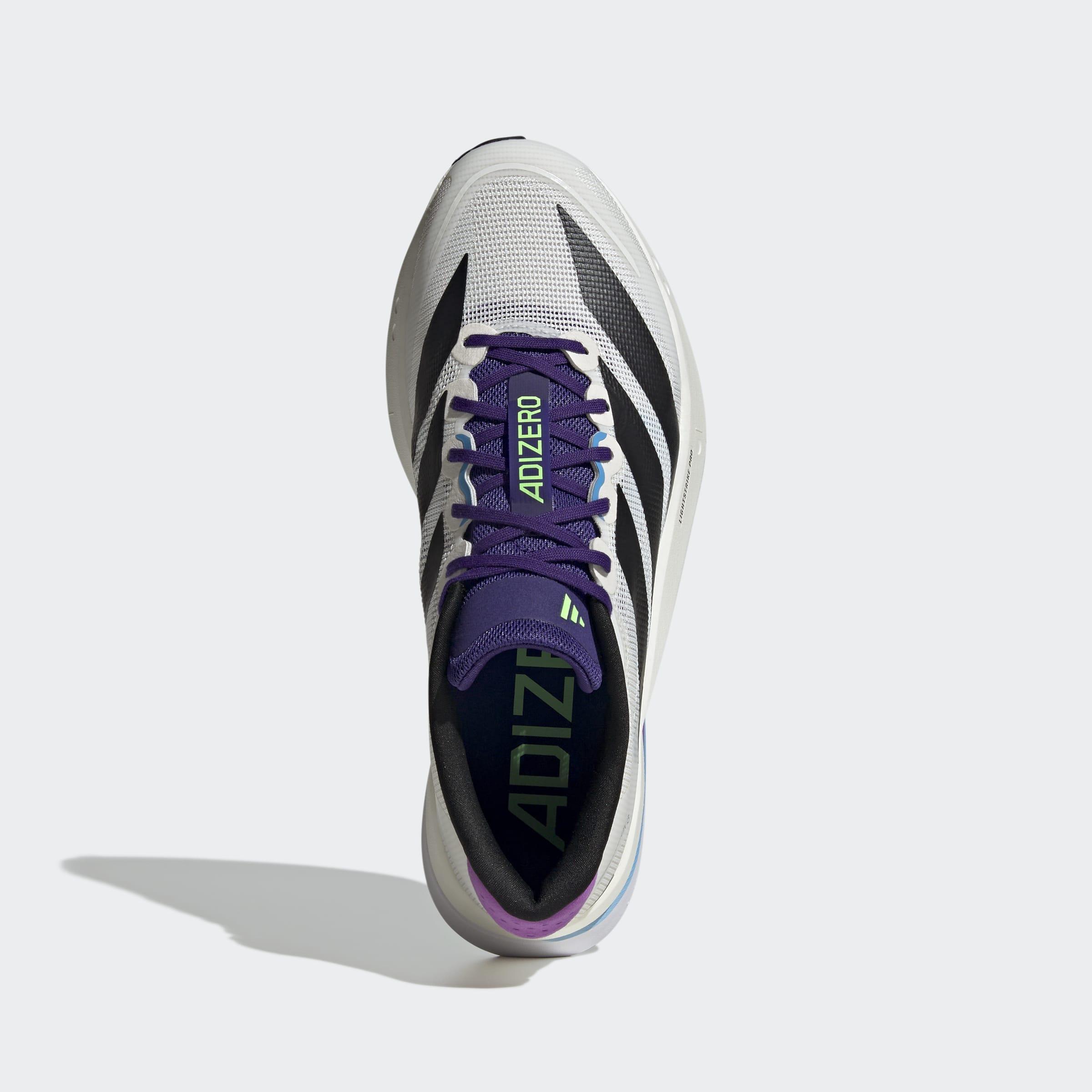 Adizero Boston 13 Shoes, White, A901_ONE, large image number 1