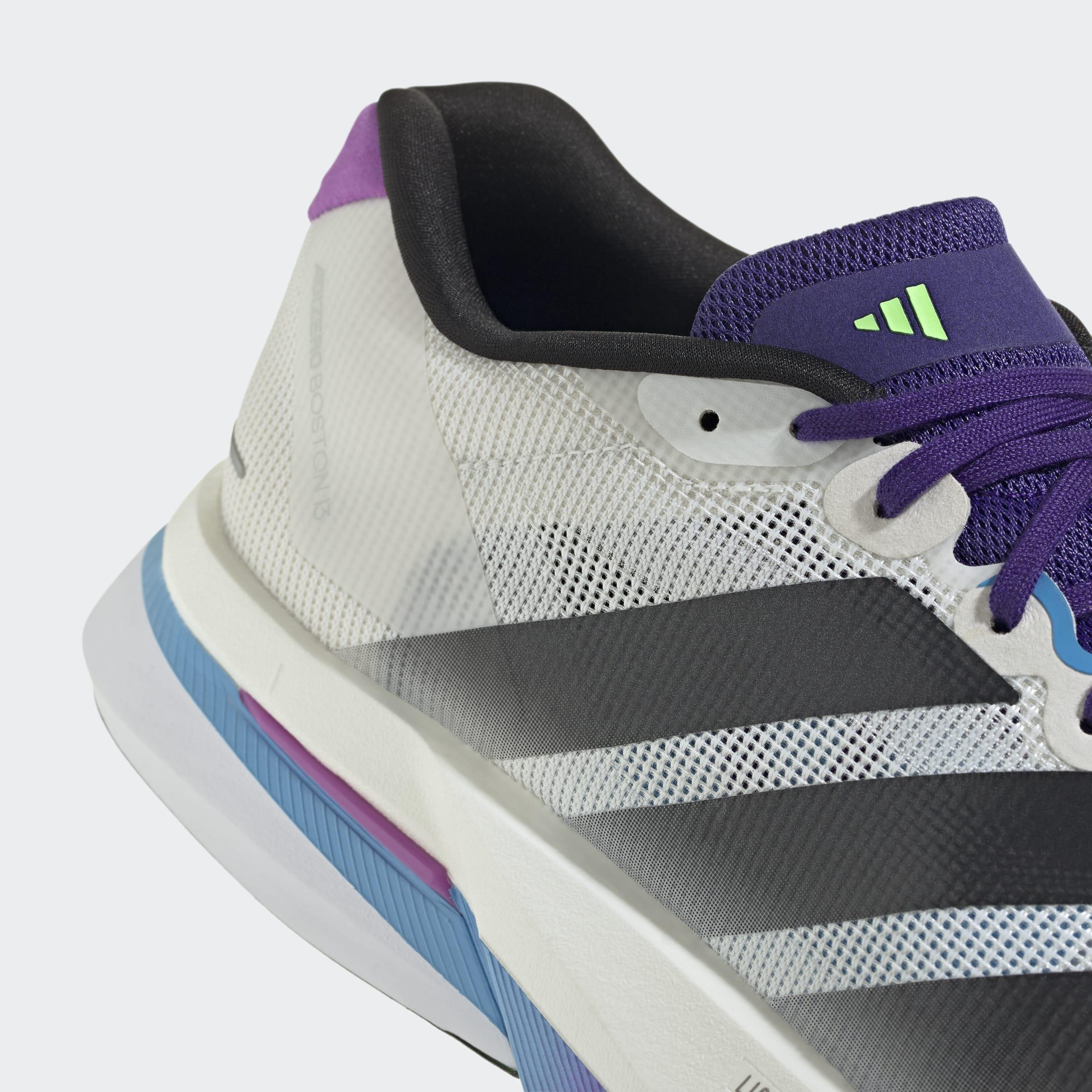 Adizero Boston 13 Shoes, White, A901_ONE, large image number 5