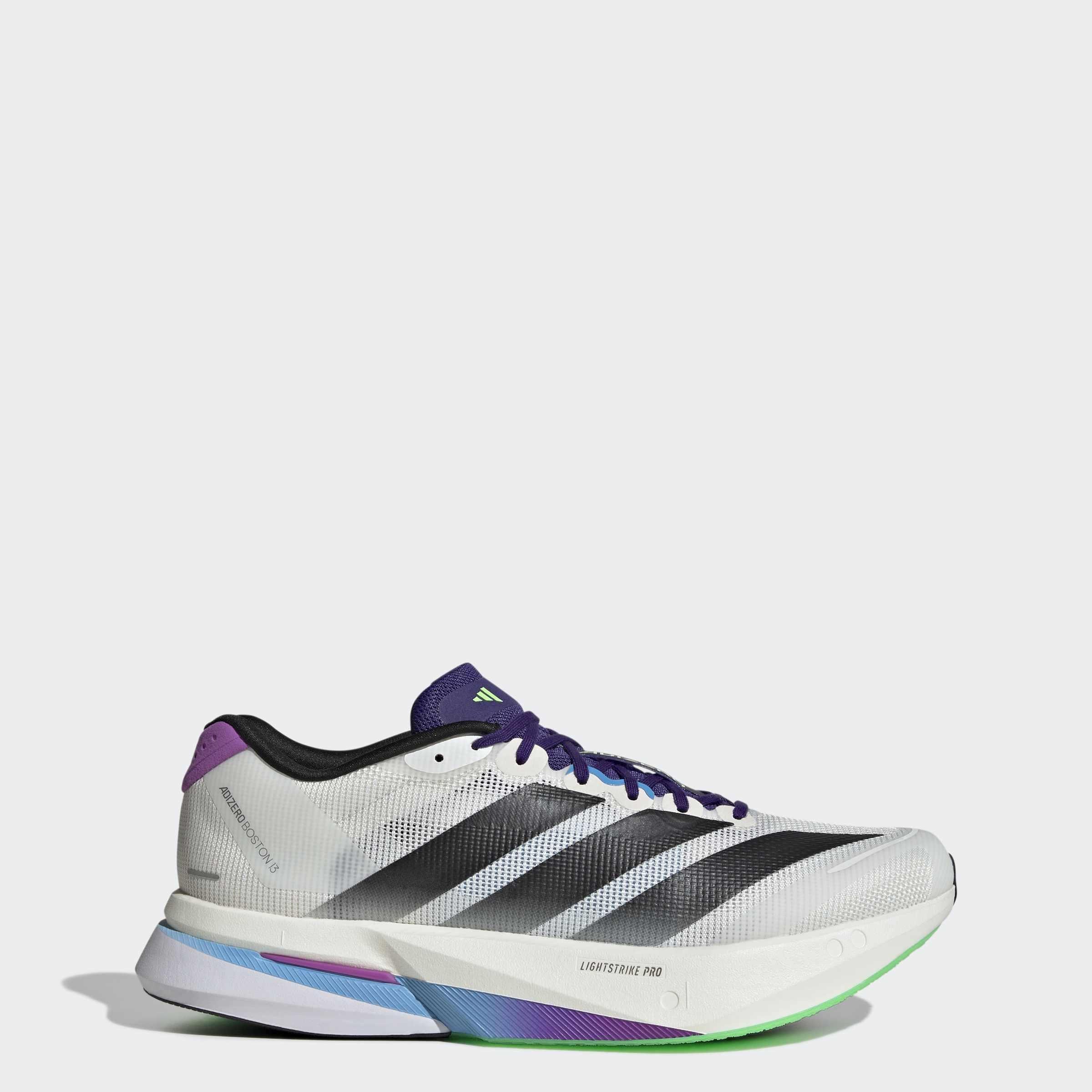 Adizero Boston 13 Shoes, White, A901_ONE, large image number 8