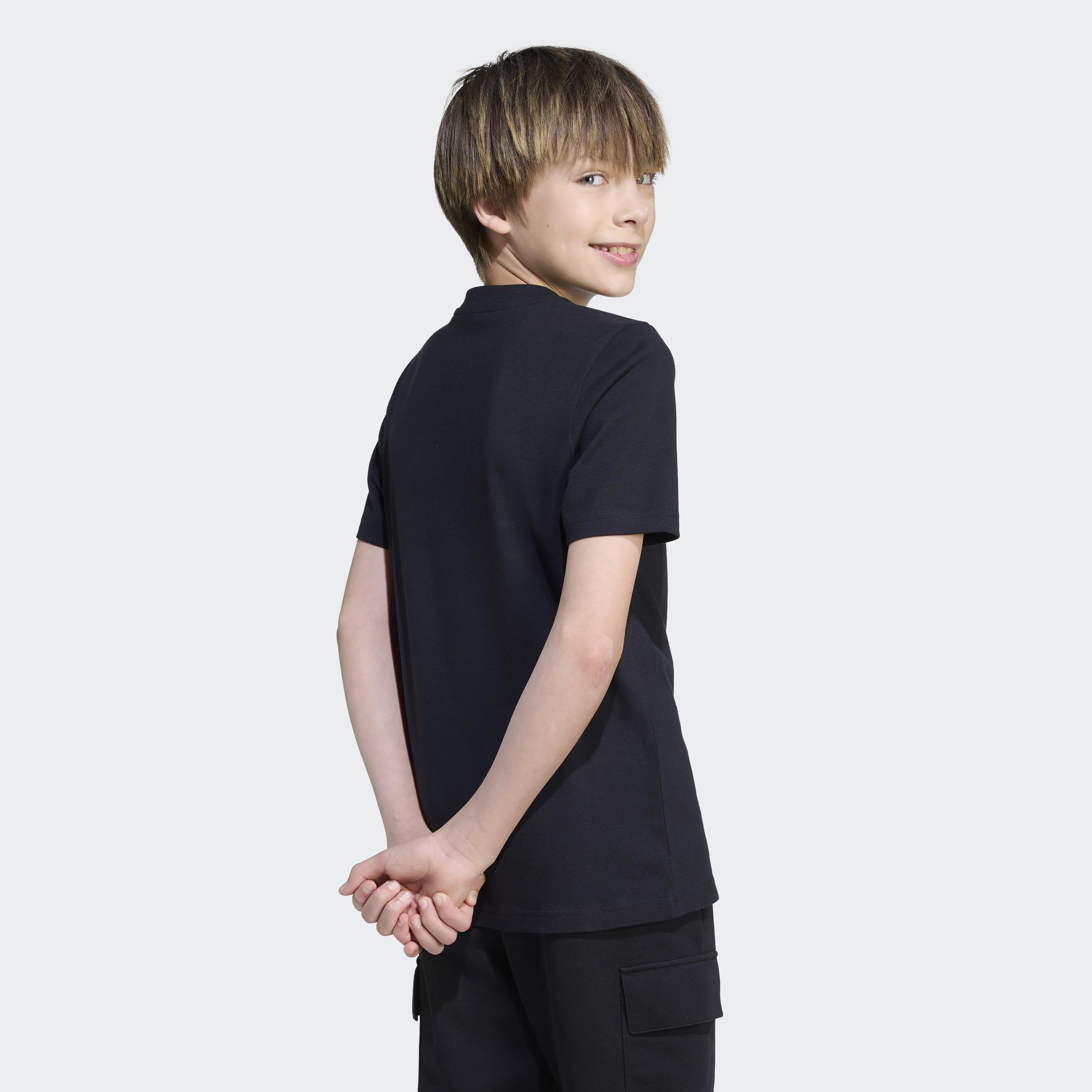 Kids Unisex Graffiti Graphic T-Shirt, Black, A901_ONE, large image number 5