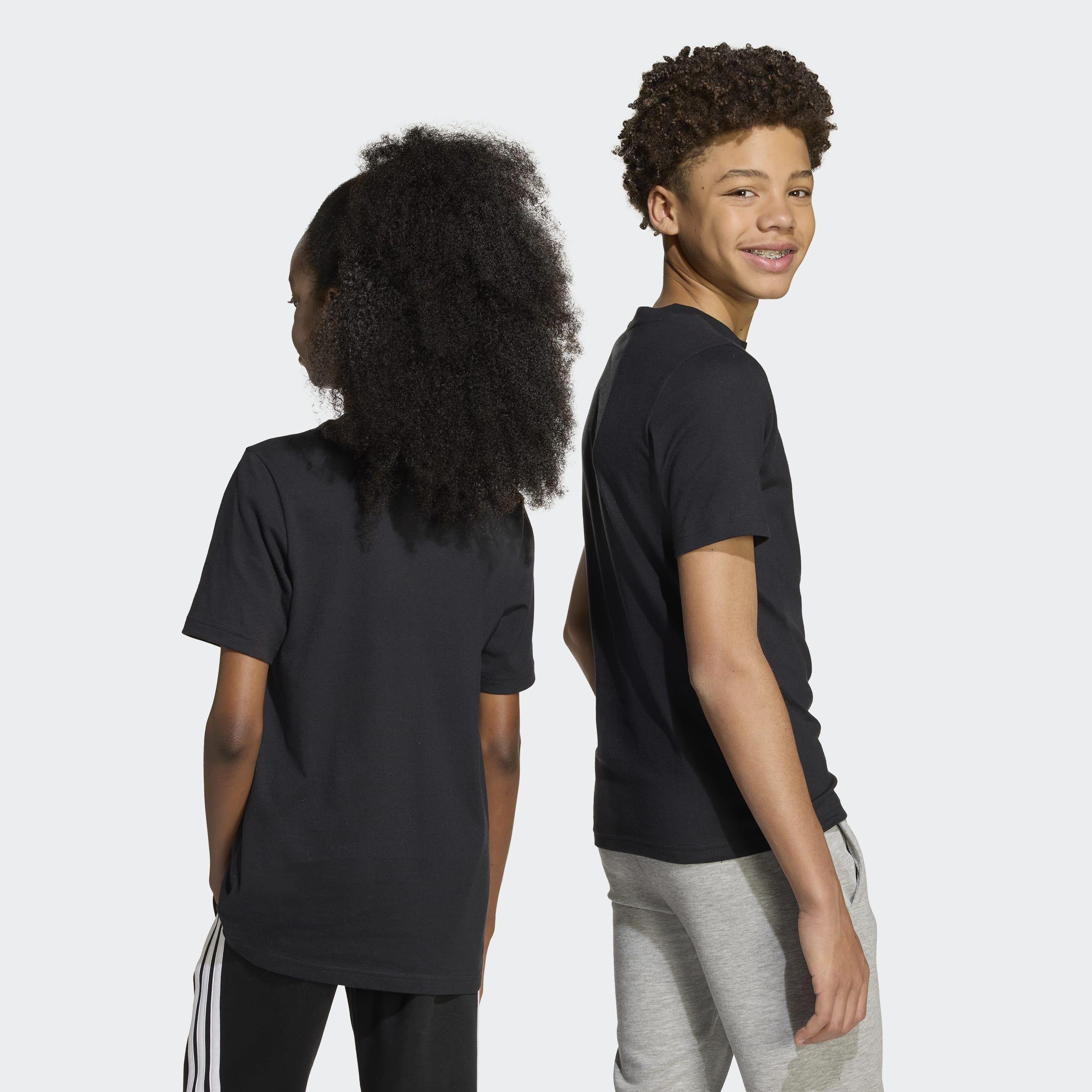 Kids Unisex Graffiti Graphic T-Shirt, Black