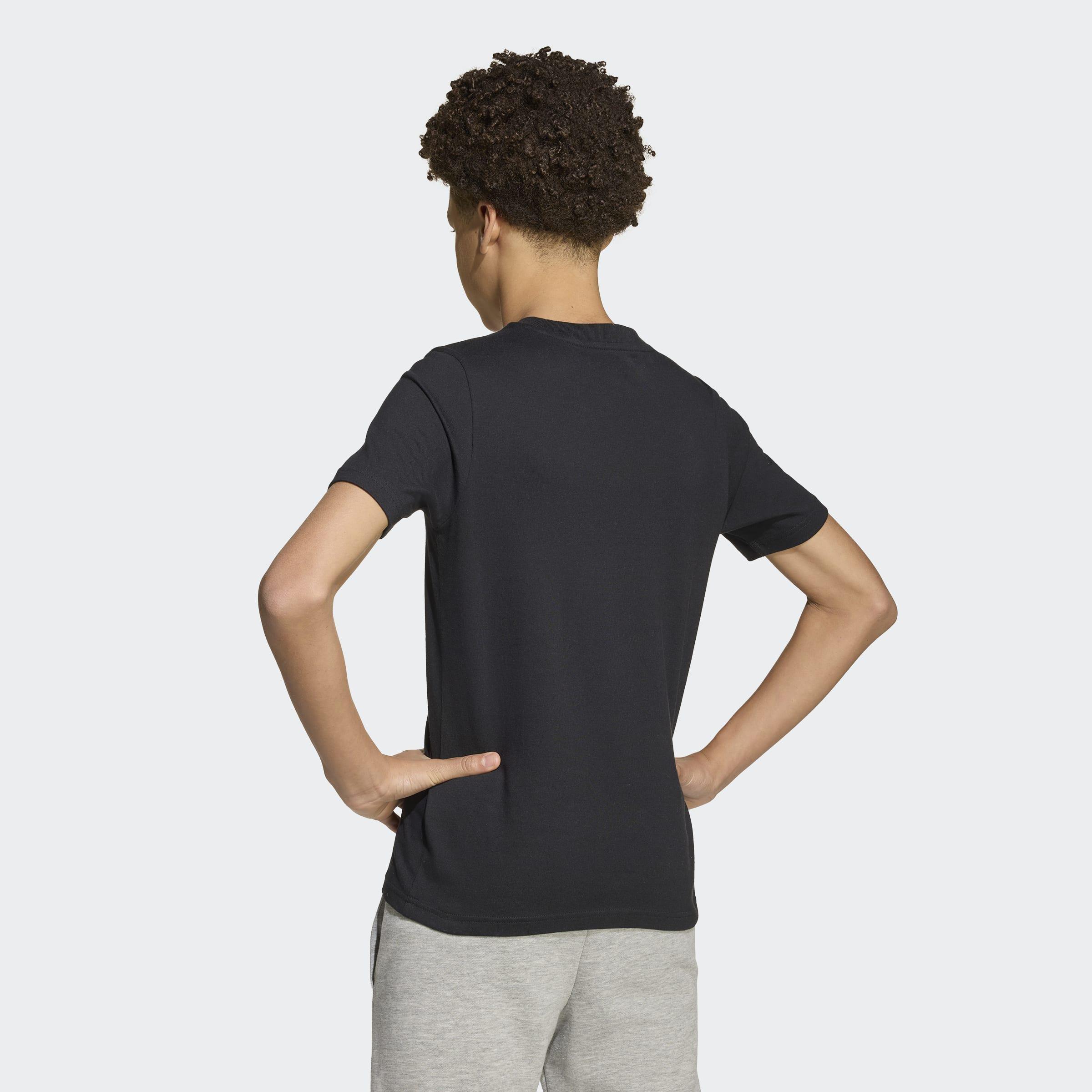 Kids Unisex Graffiti Graphic T-Shirt, Black, A901_ONE, large image number 2