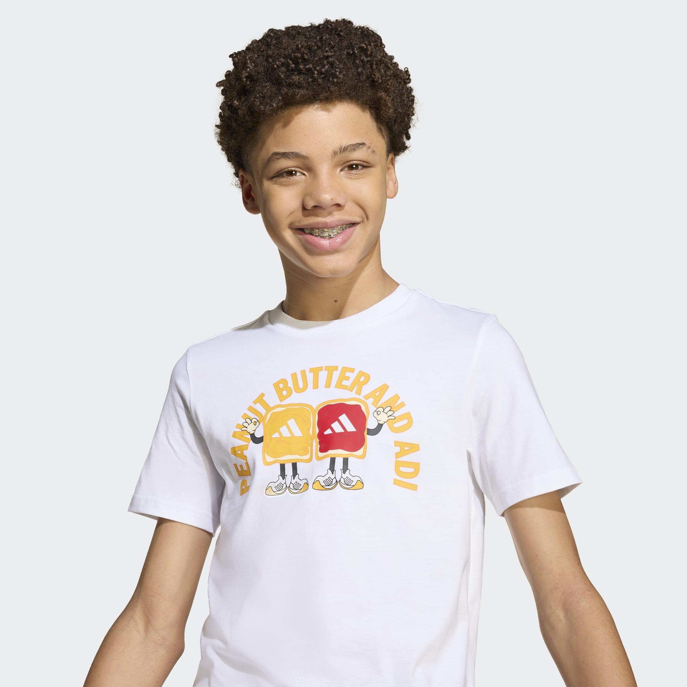 Kids Unisex Food Graphic T-Shirt, White, A901_ONE, large image number 4