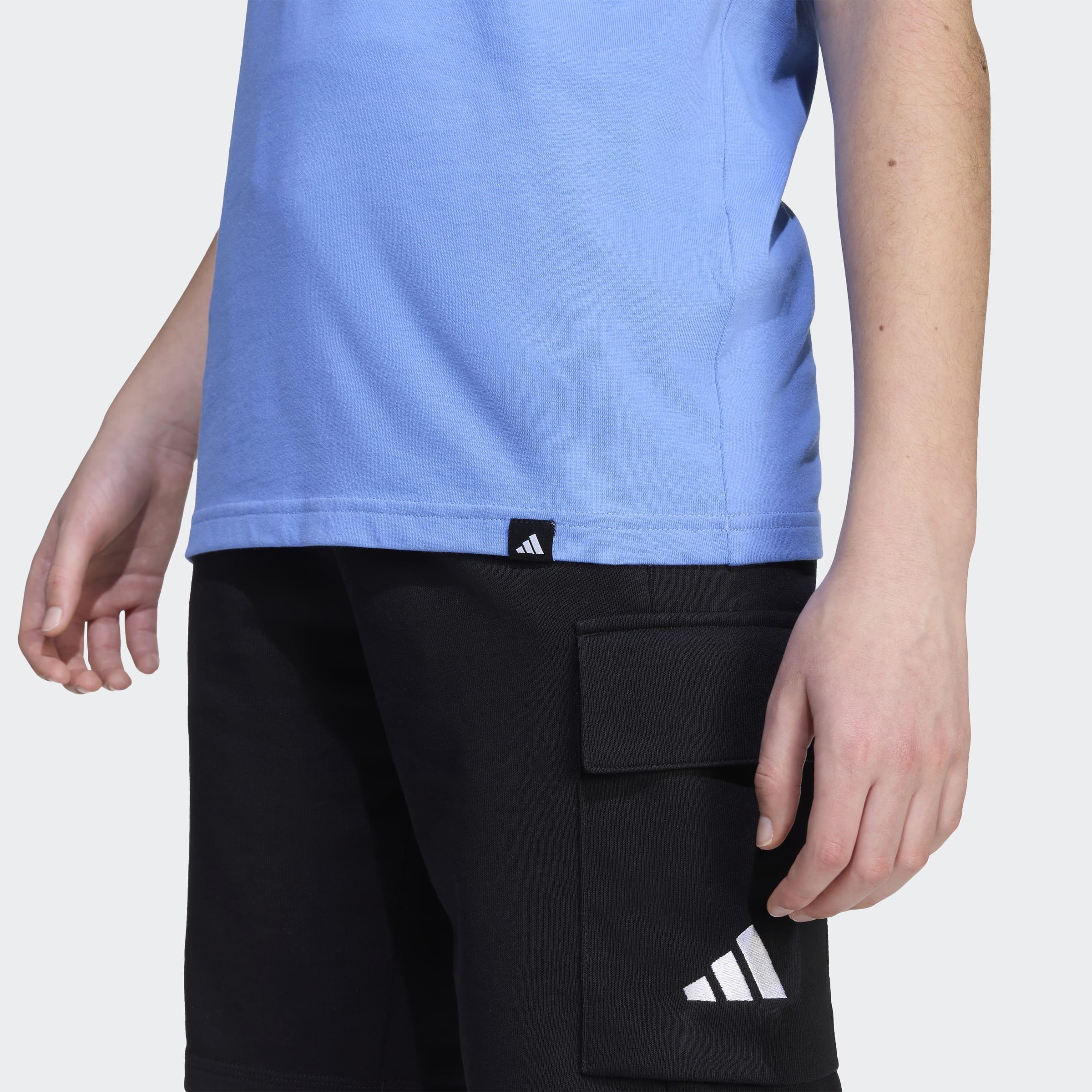 Kids Unisex Sports Graphic T-Shirt, Blue, A901_ONE, large image number 3