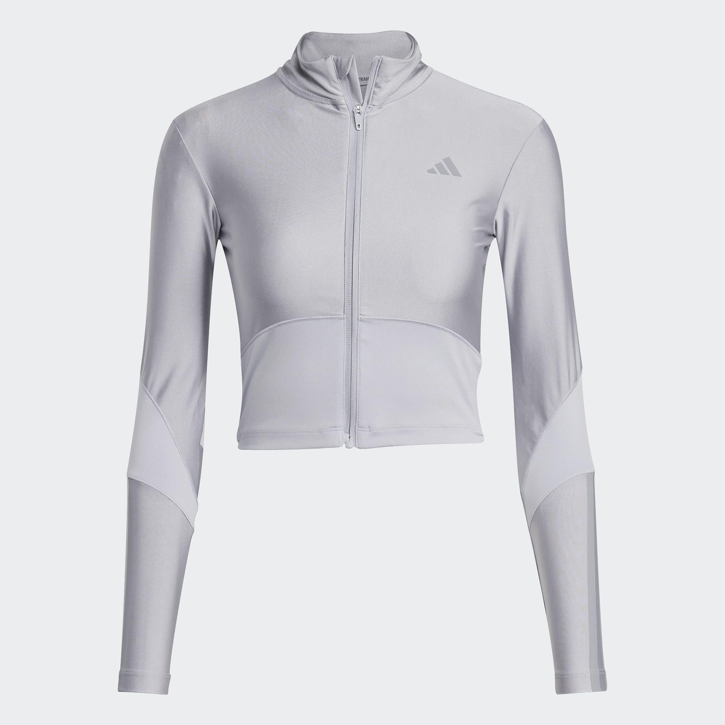 Hyperglam Shine Full-Zip Sweatshirt, Grey, A901_ONE, large image number 0