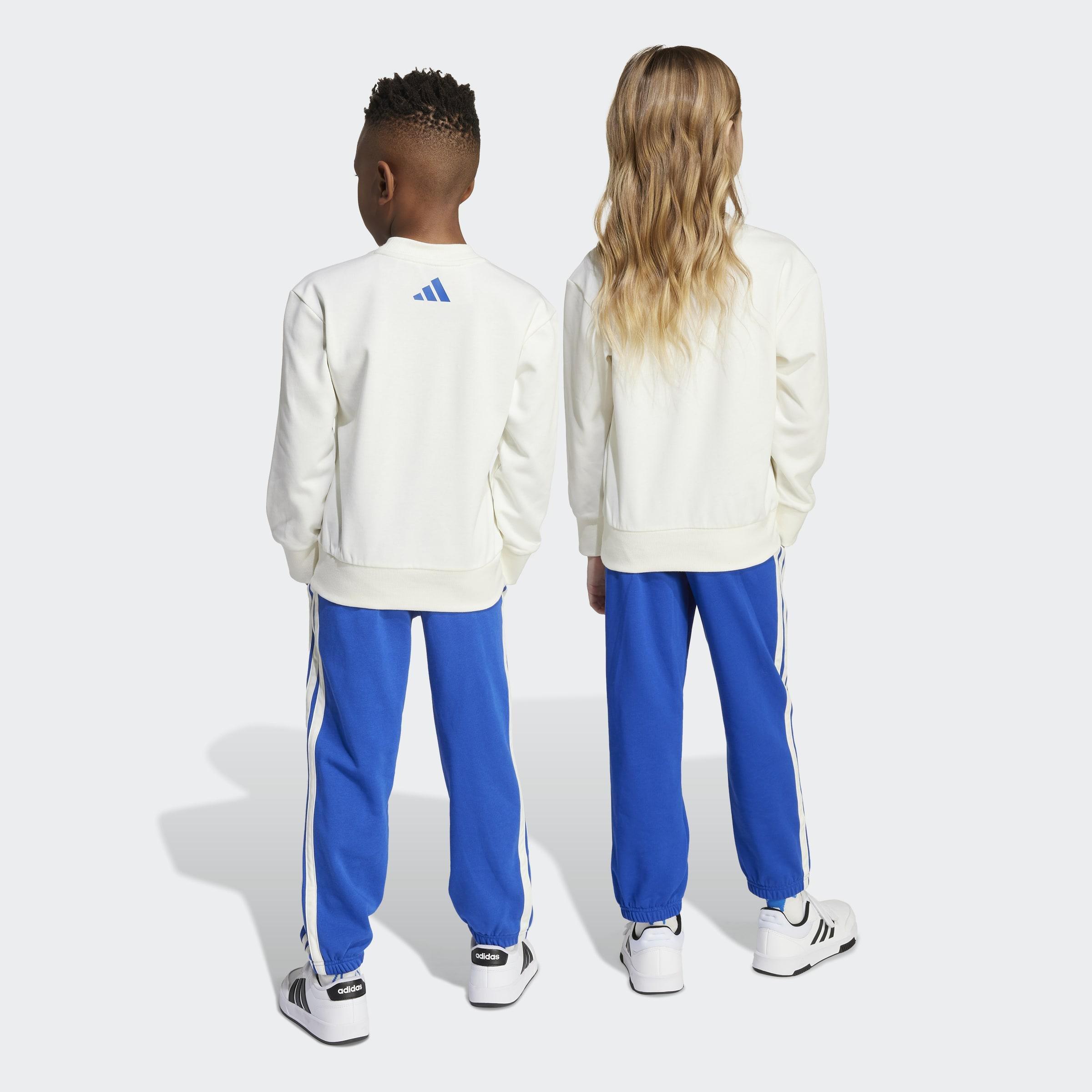Kids Unisex Seasonal Essentials Adiraptor Fleece Jogger Set Little, White
