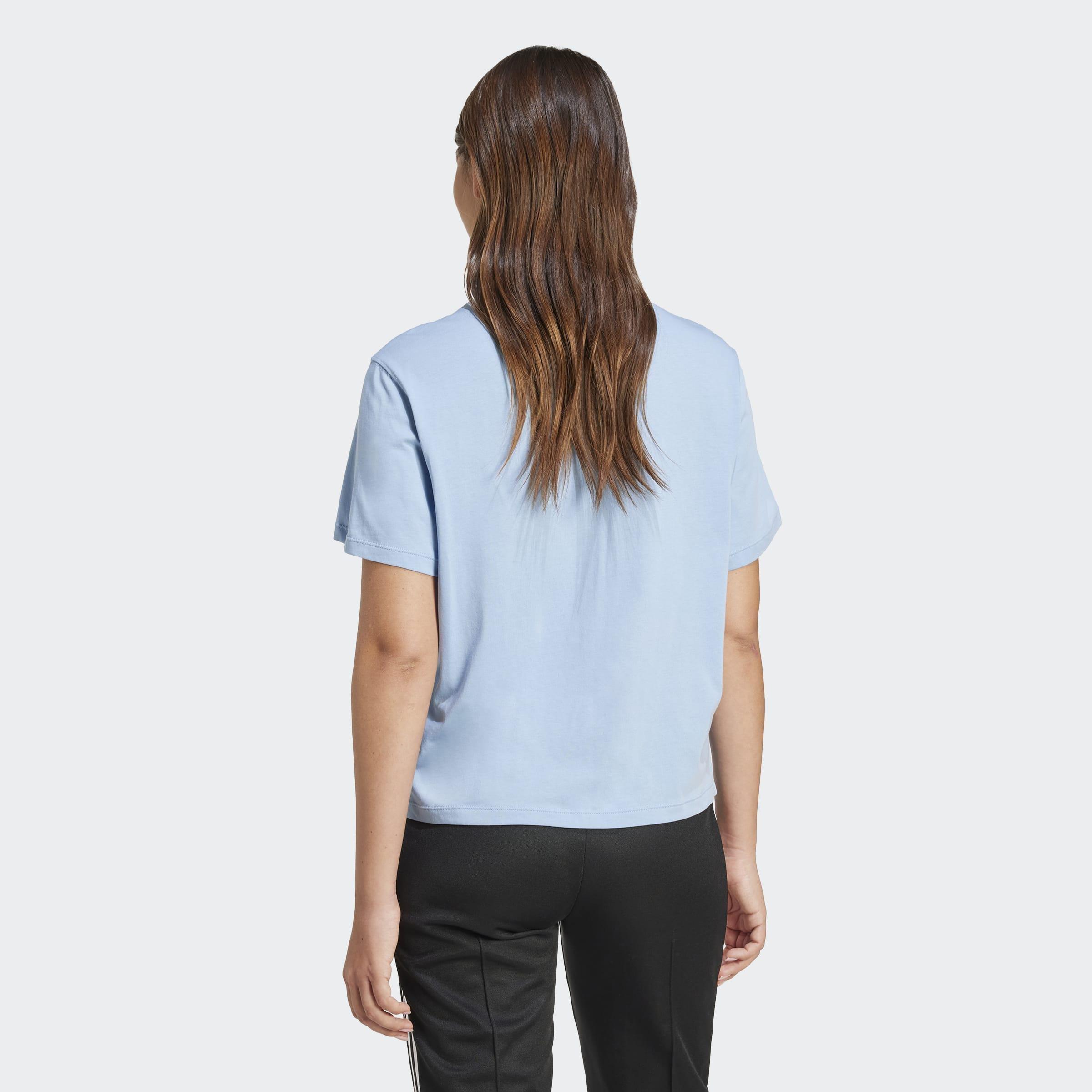 Adicolor Trefoil Boxy T-Shirt, Blue