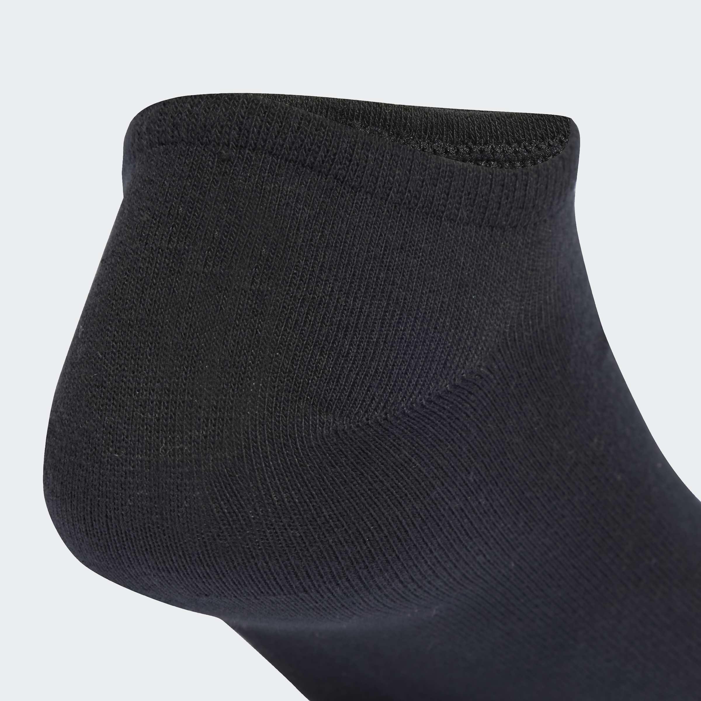 Unisex Liner Socks - 3 Pairs, Black, A901_ONE, large image number 3