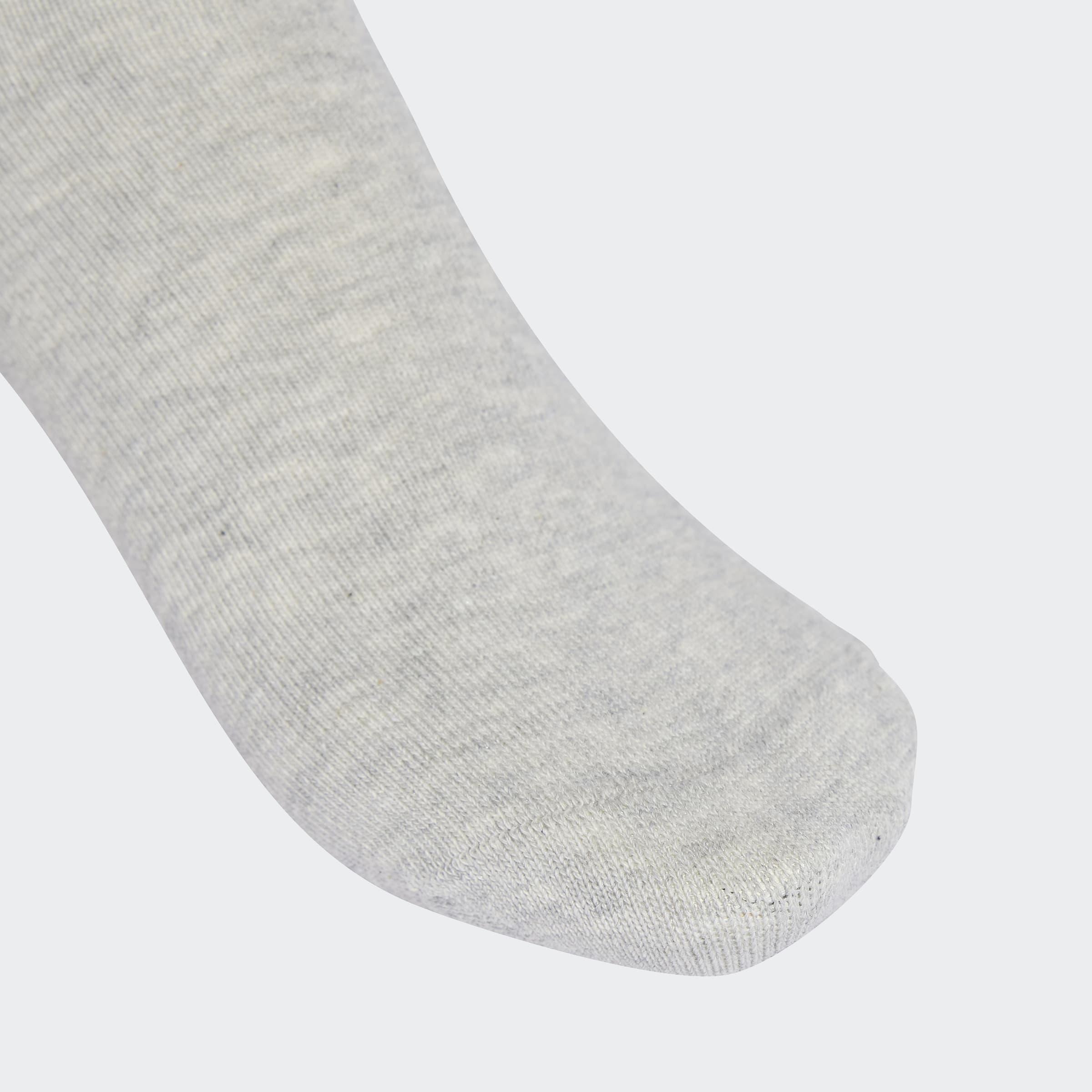Unisex 3-Stripes Crew Socks 3 Pairs, Multicolour, A901_ONE, large image number 2