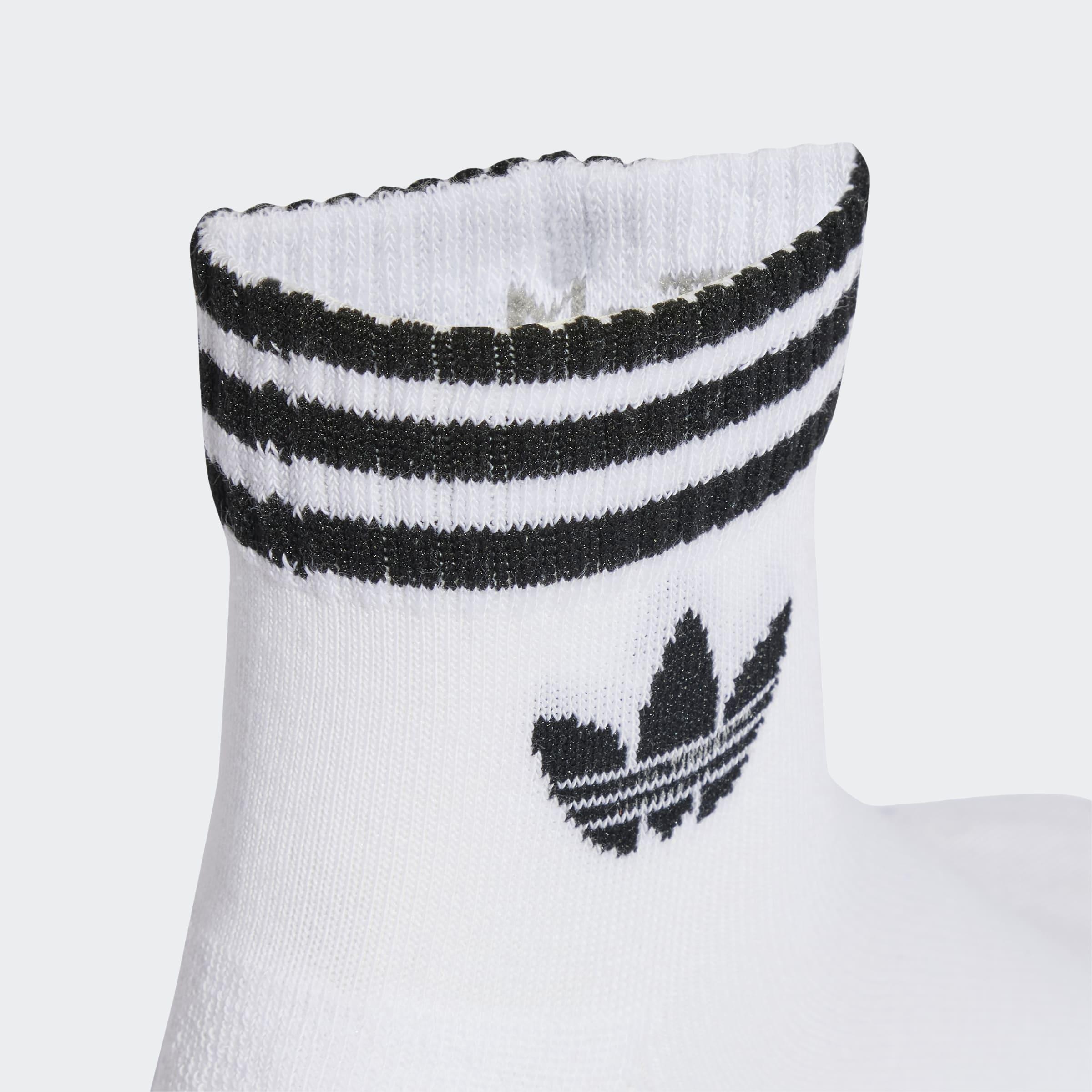 Unisex 3-Stripes Ankle Socks 3 Pairs, White, A901_ONE, large image number 3