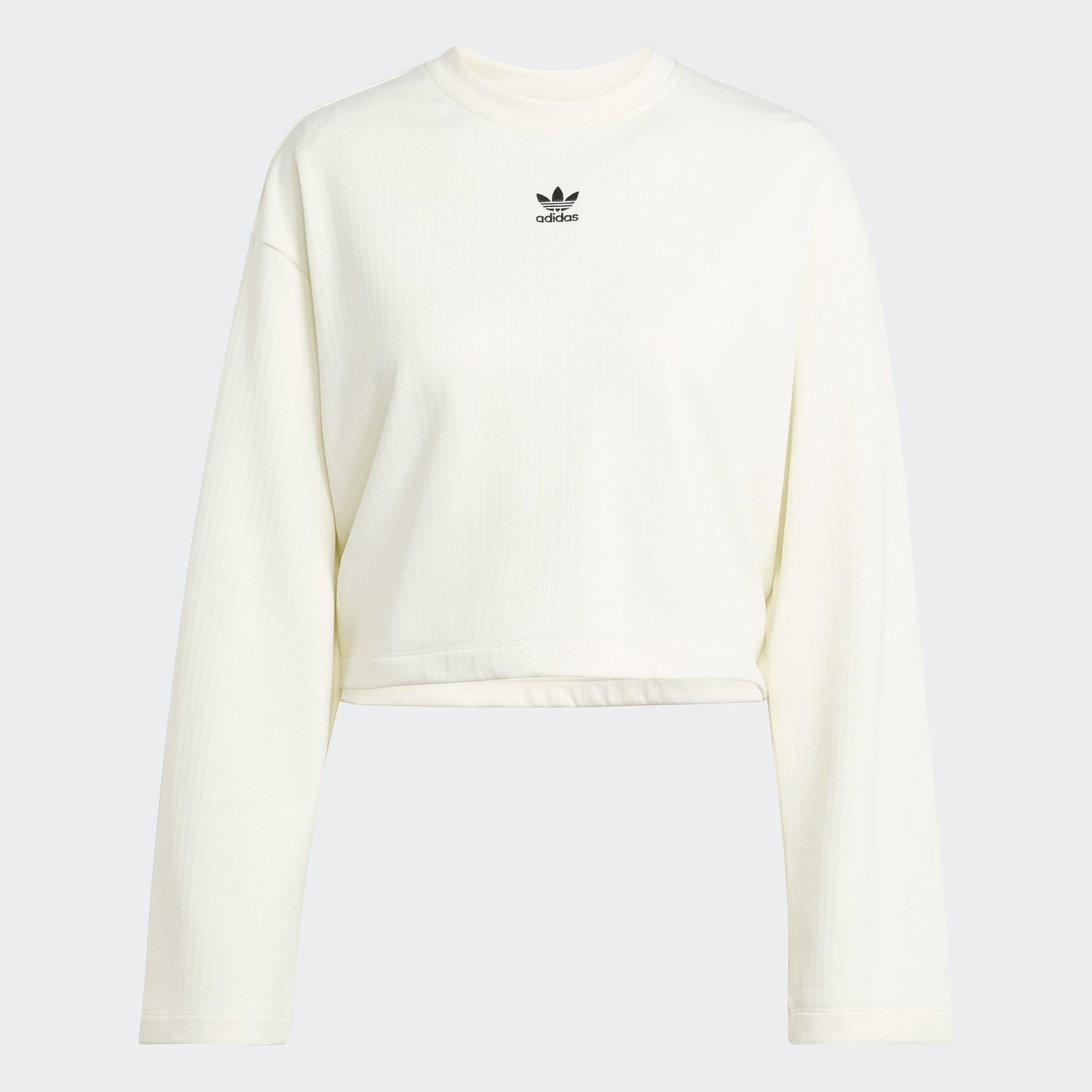 Essentials Winterized Wide Rib Long Sleeve, White, A901_ONE, large image number 0