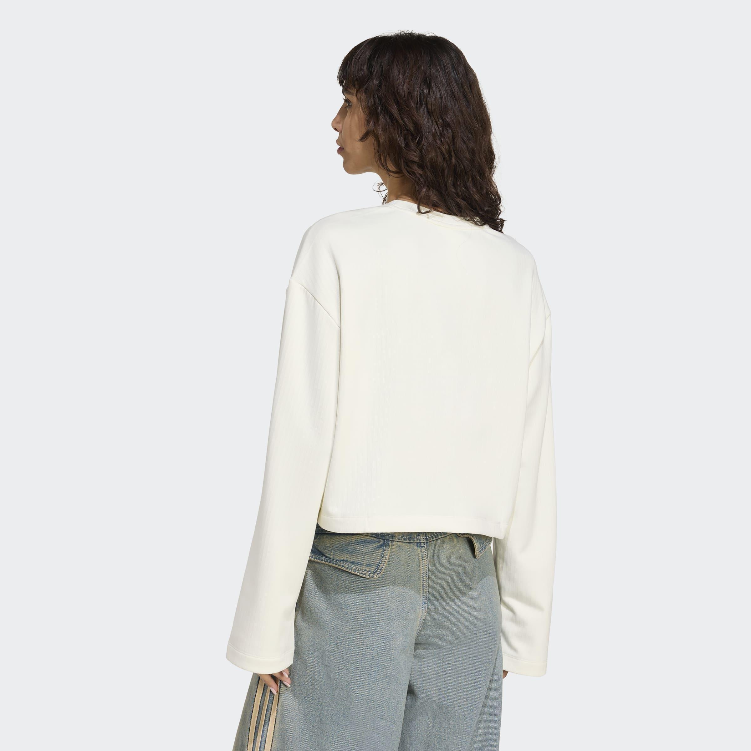 Essentials Winterized Wide Rib Long Sleeve, White, A901_ONE, large image number 1