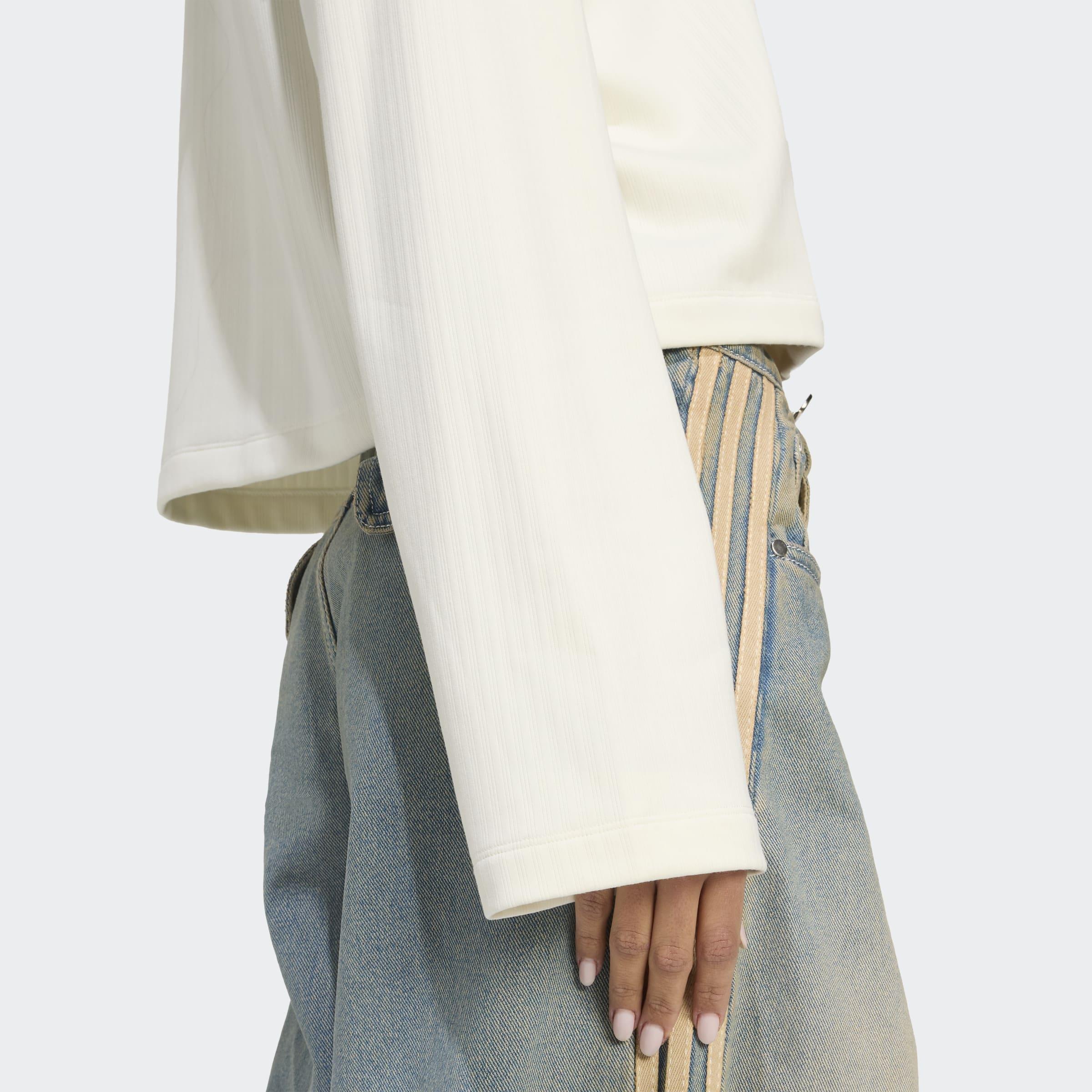 Essentials Winterized Wide Rib Long Sleeve, White, A901_ONE, large image number 3