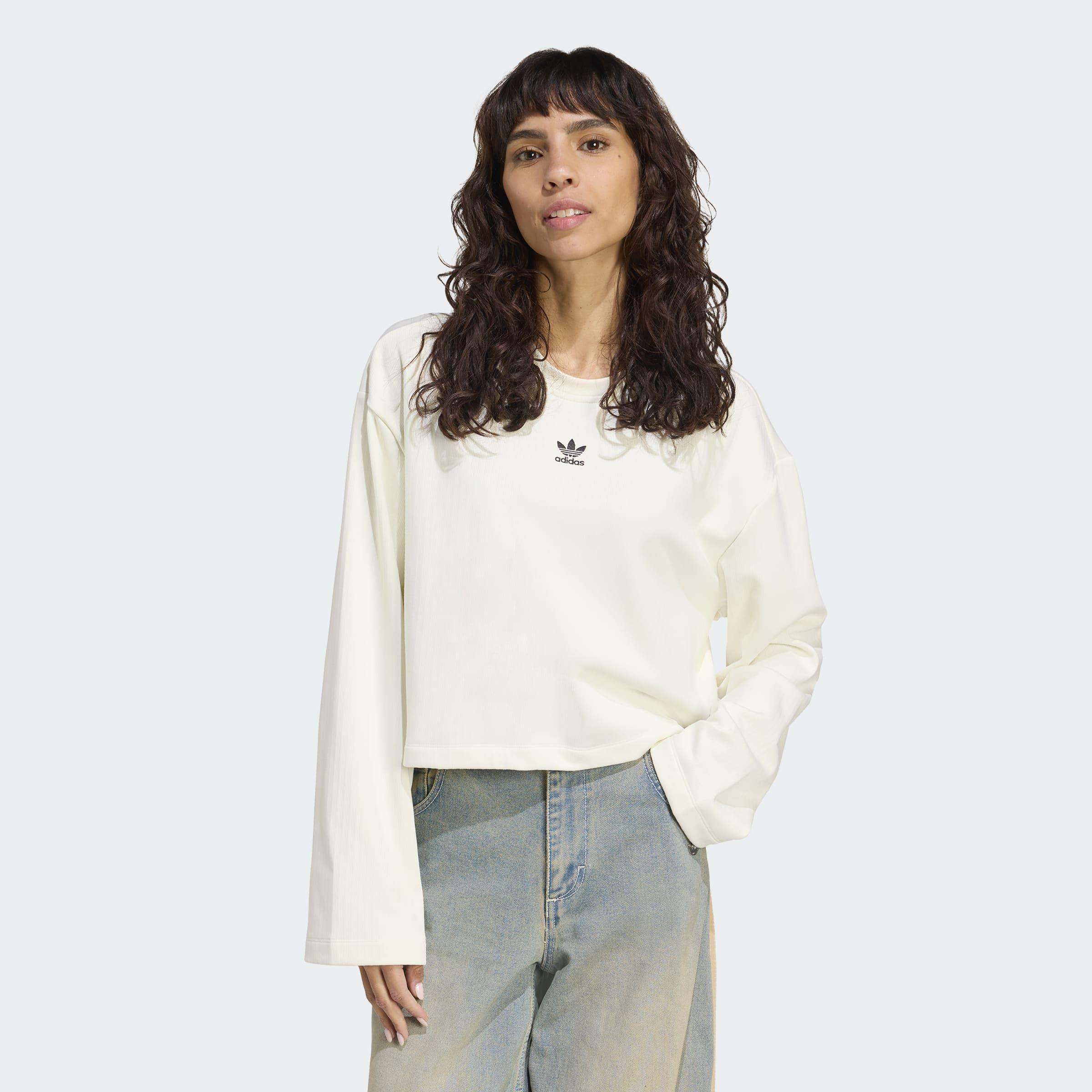 Essentials Winterized Wide Rib Long Sleeve, White, A901_ONE, large image number 5