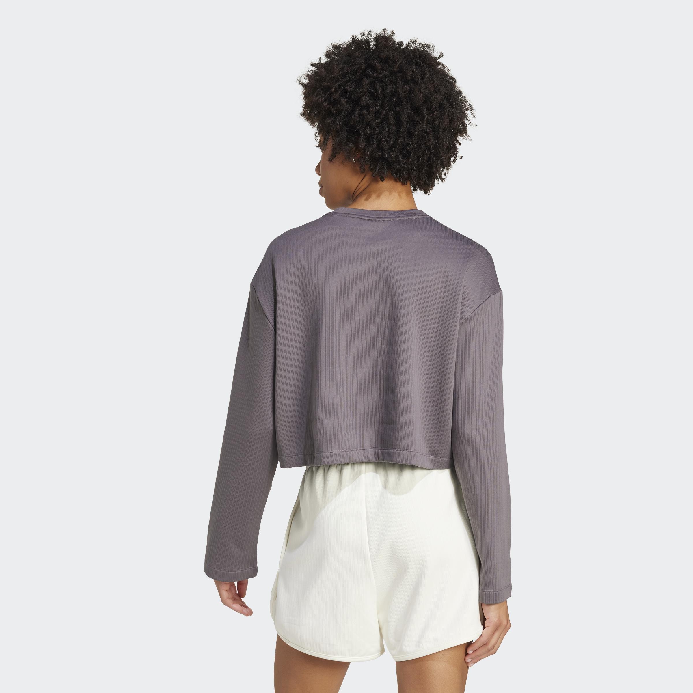 Essentials Winterized Wide Rib Long Sleeve, Grey, A901_ONE, large image number 1