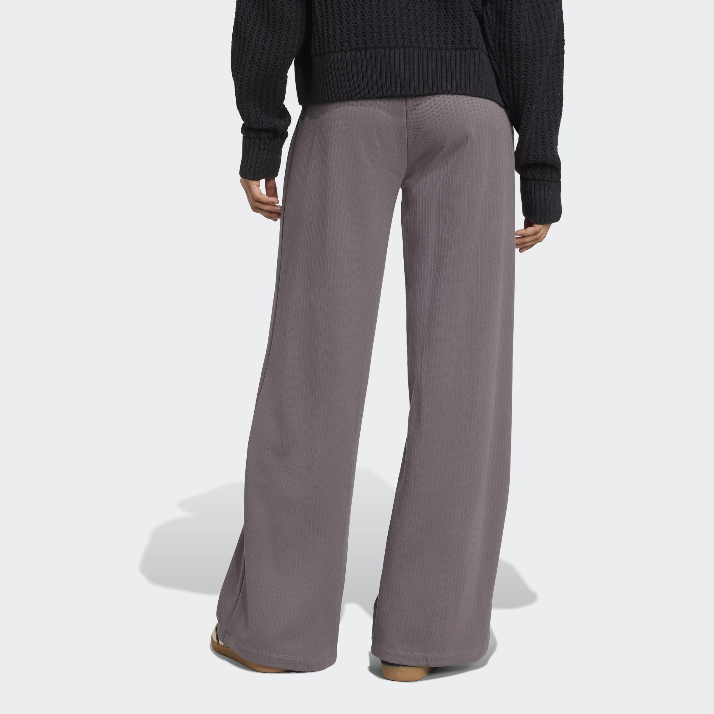 Essentials Winterized Wide Rib Tracksuit Bottoms, Grey, A901_ONE, large image number 1