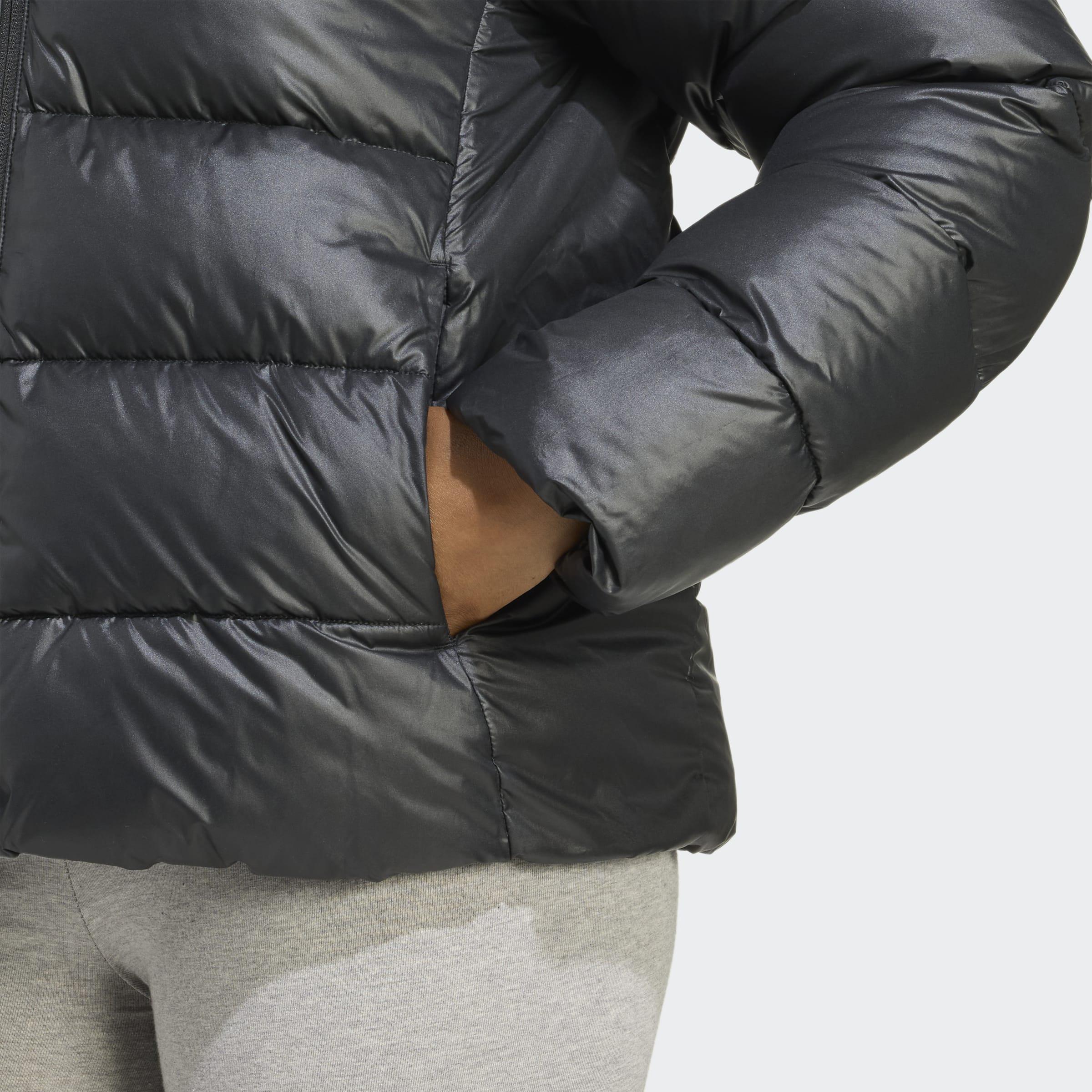 Essentials Climawarm Synthetic Down Puffer Hooded Jackets, Black, A901_ONE, large image number 2