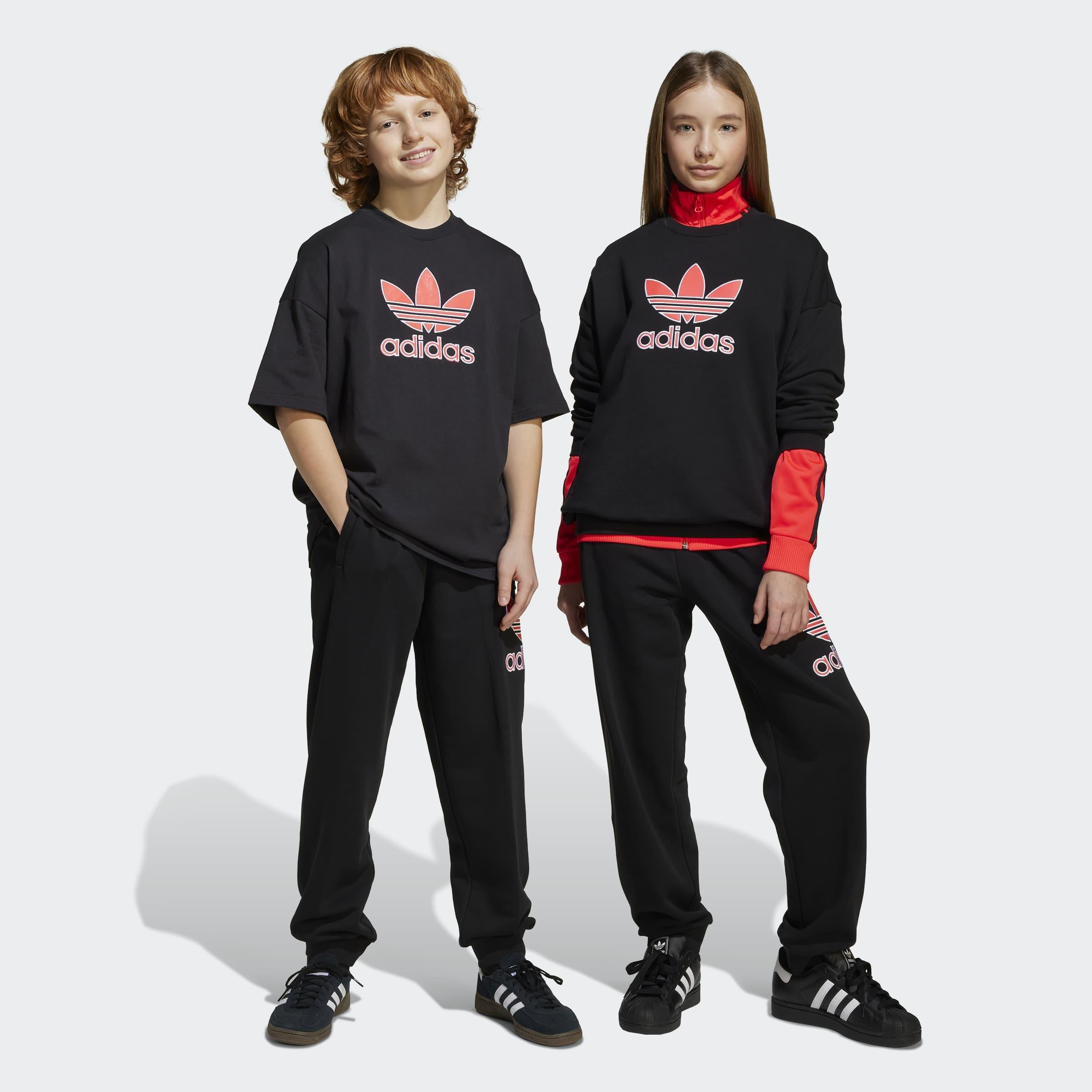 Kids Unisex Big Logo Execution Oversized Sweat Joggers, Black, A901_ONE, large image number 6