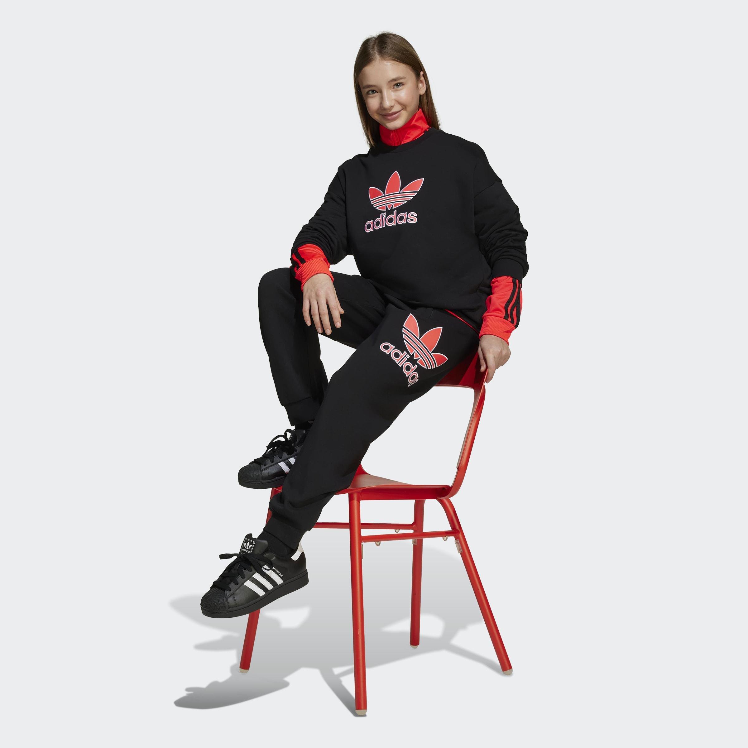 Kids Unisex Big Logo Execution Oversized Sweat Joggers, Black, A901_ONE, large image number 7