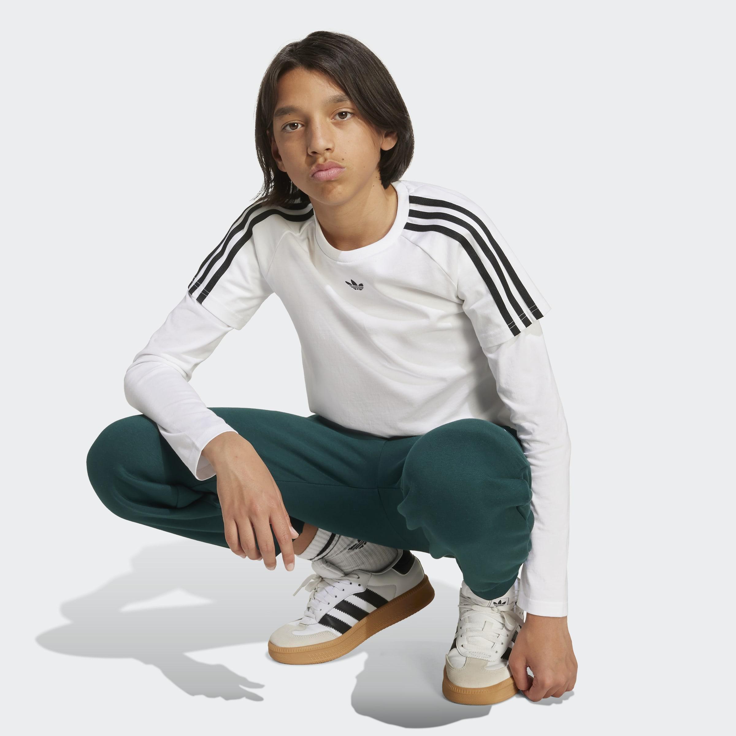 Kids Unisex Layered Long-Sleeve Top, White, A901_ONE, large image number 6