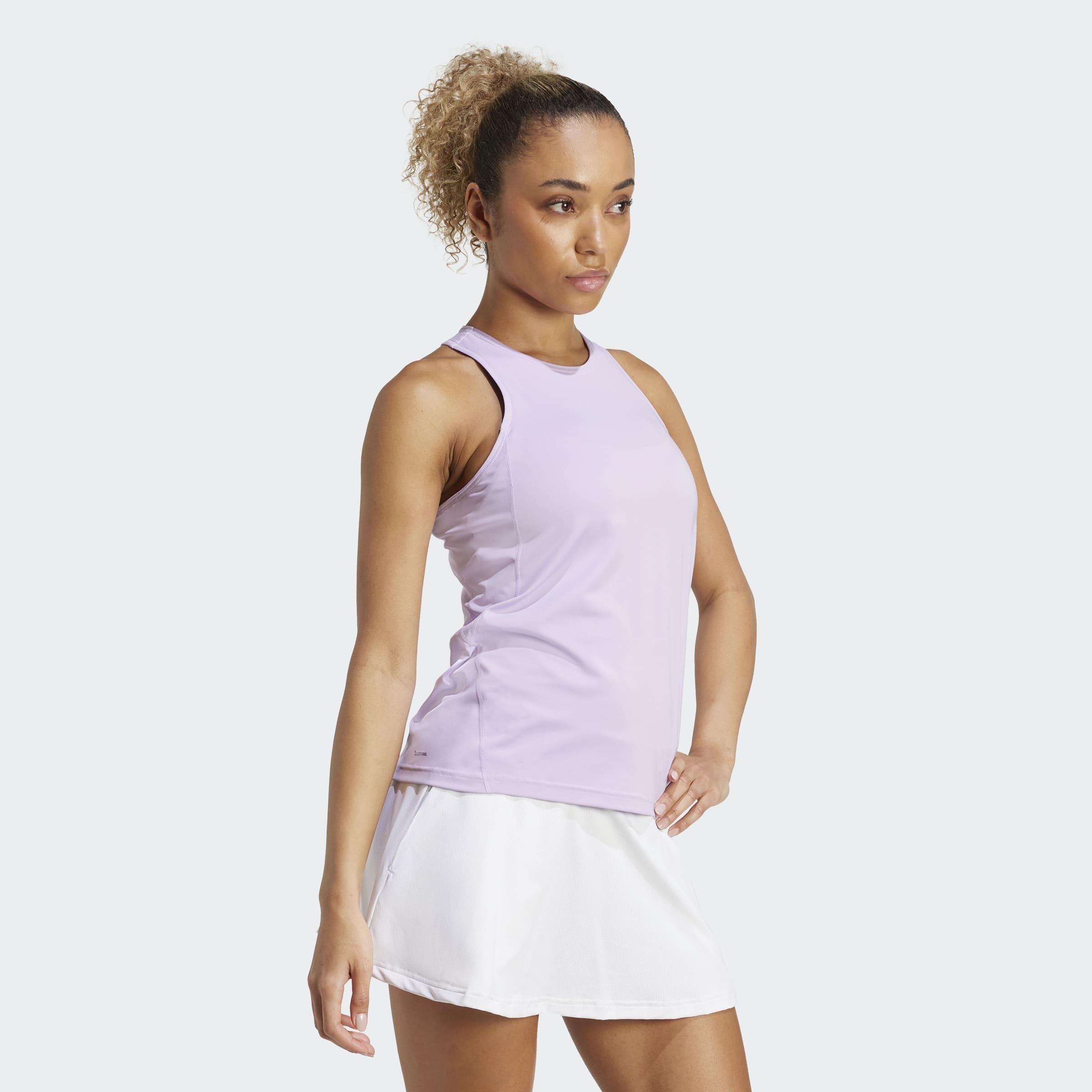 Club Tennis Climacool Tank Top, Purple, A901_ONE, large image number 4